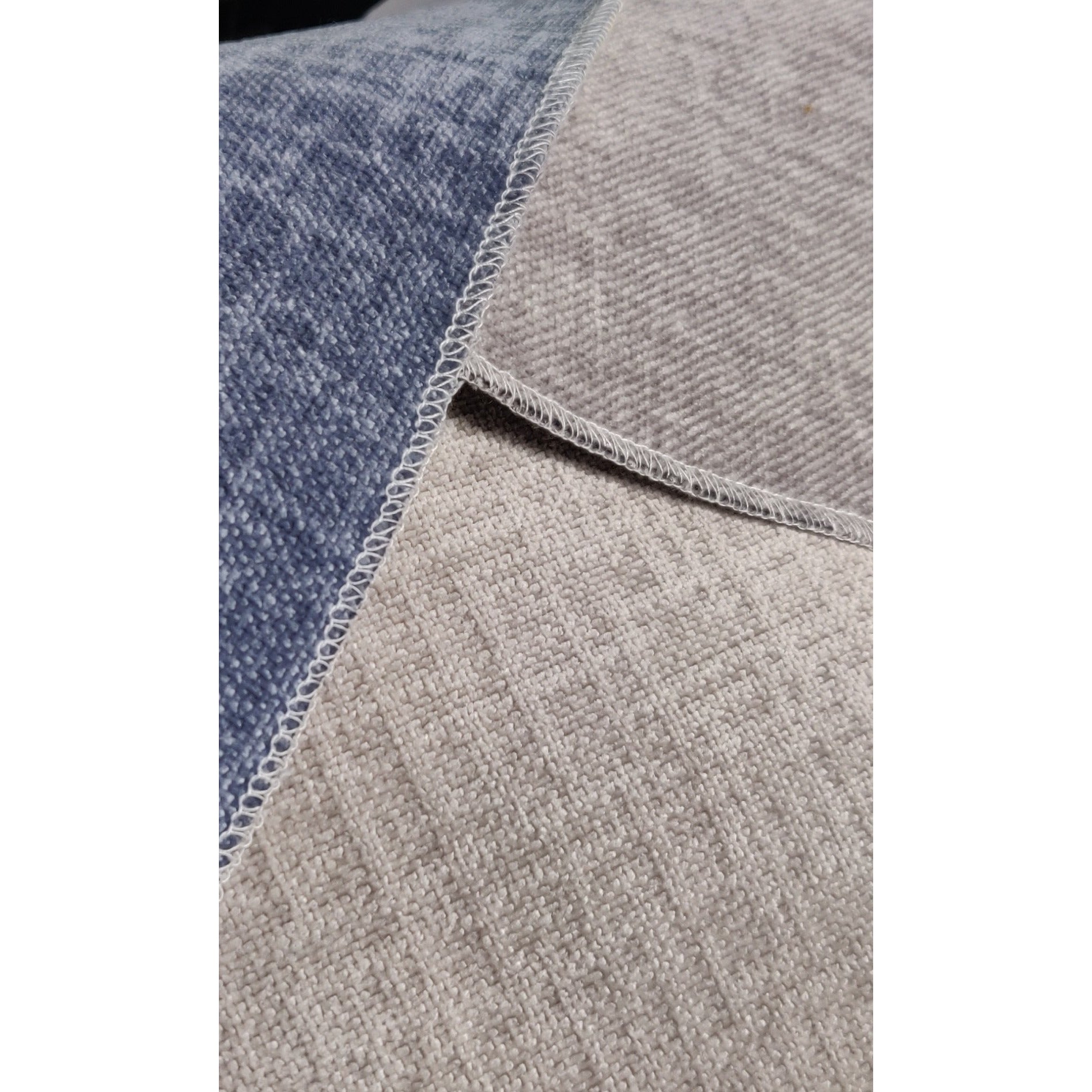 Amelia Fabric Dining Chair Grey with Brass Studs