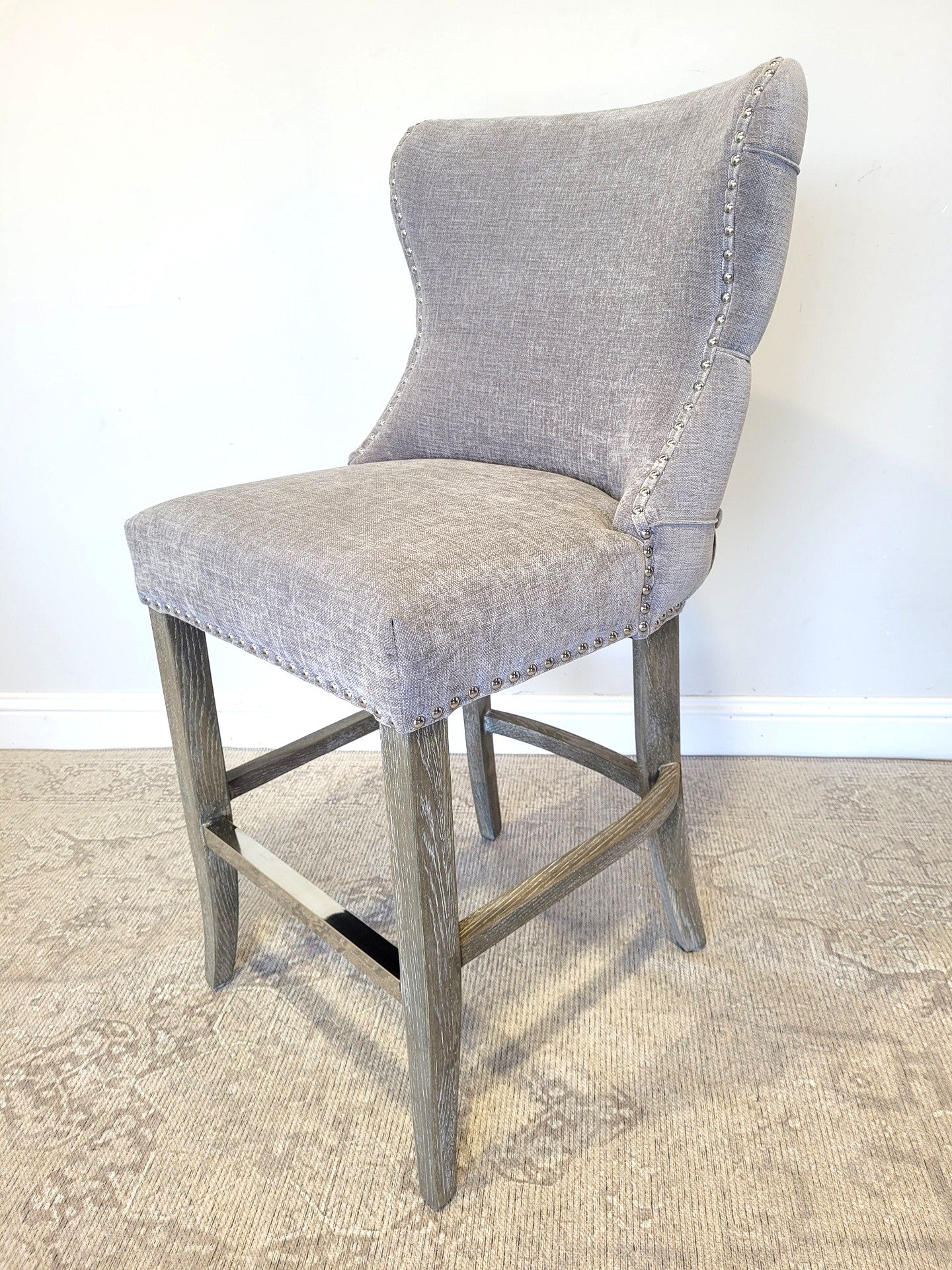 Amelia Counter Stool Light Grey