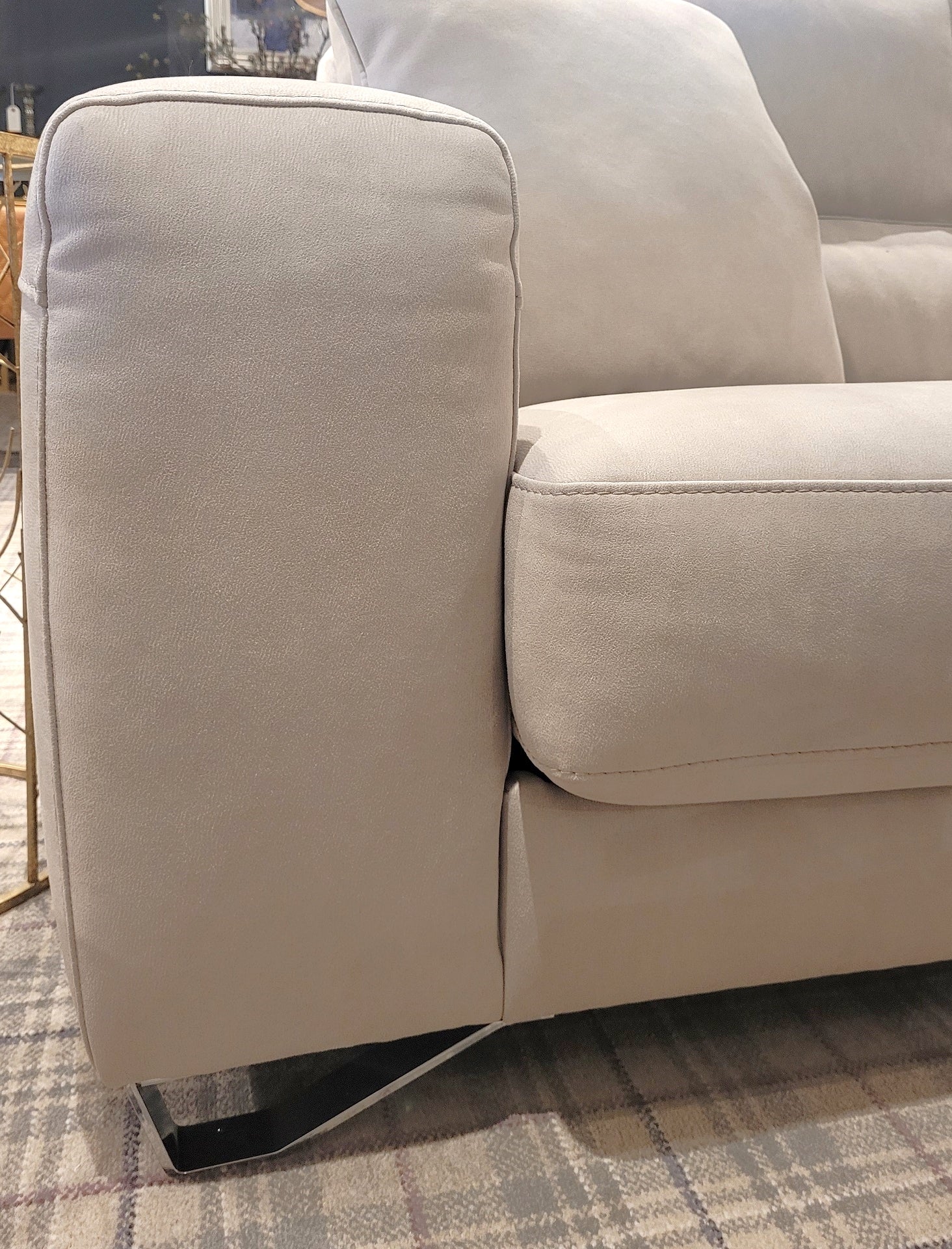 Lauren 3 Seater Slider Sofa - Light Grey