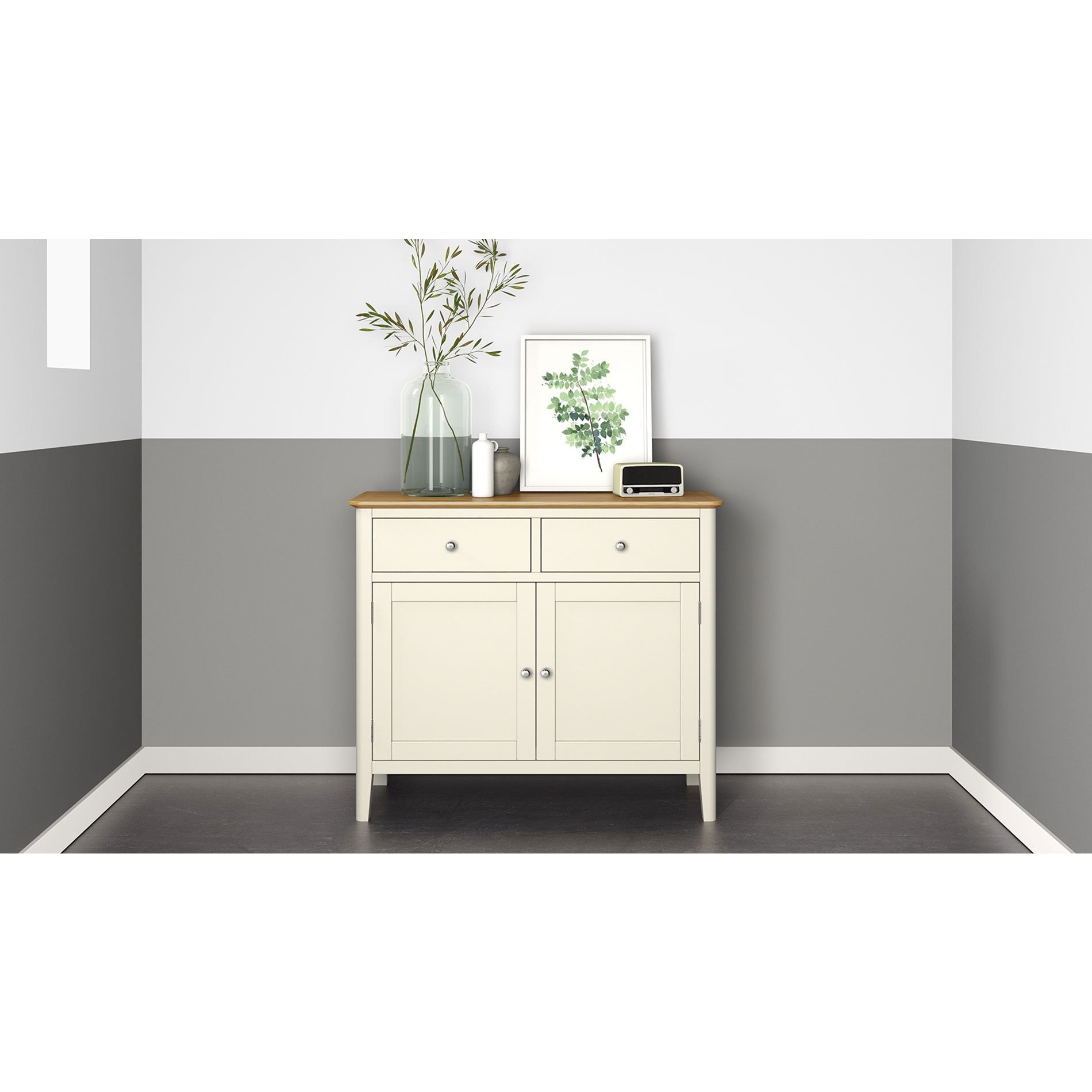 small sideboard | two tone sideboard