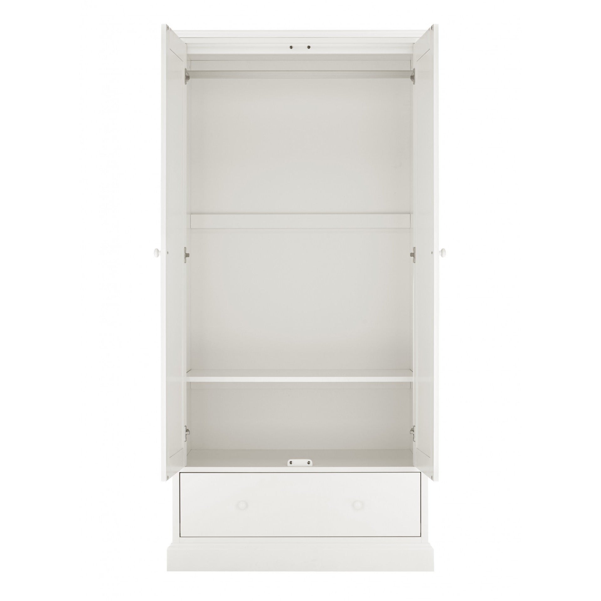 Ashby White Double Wardrobe from Upstairs Downstairs Furniture in Lisburn, Monaghan and Enniskillen