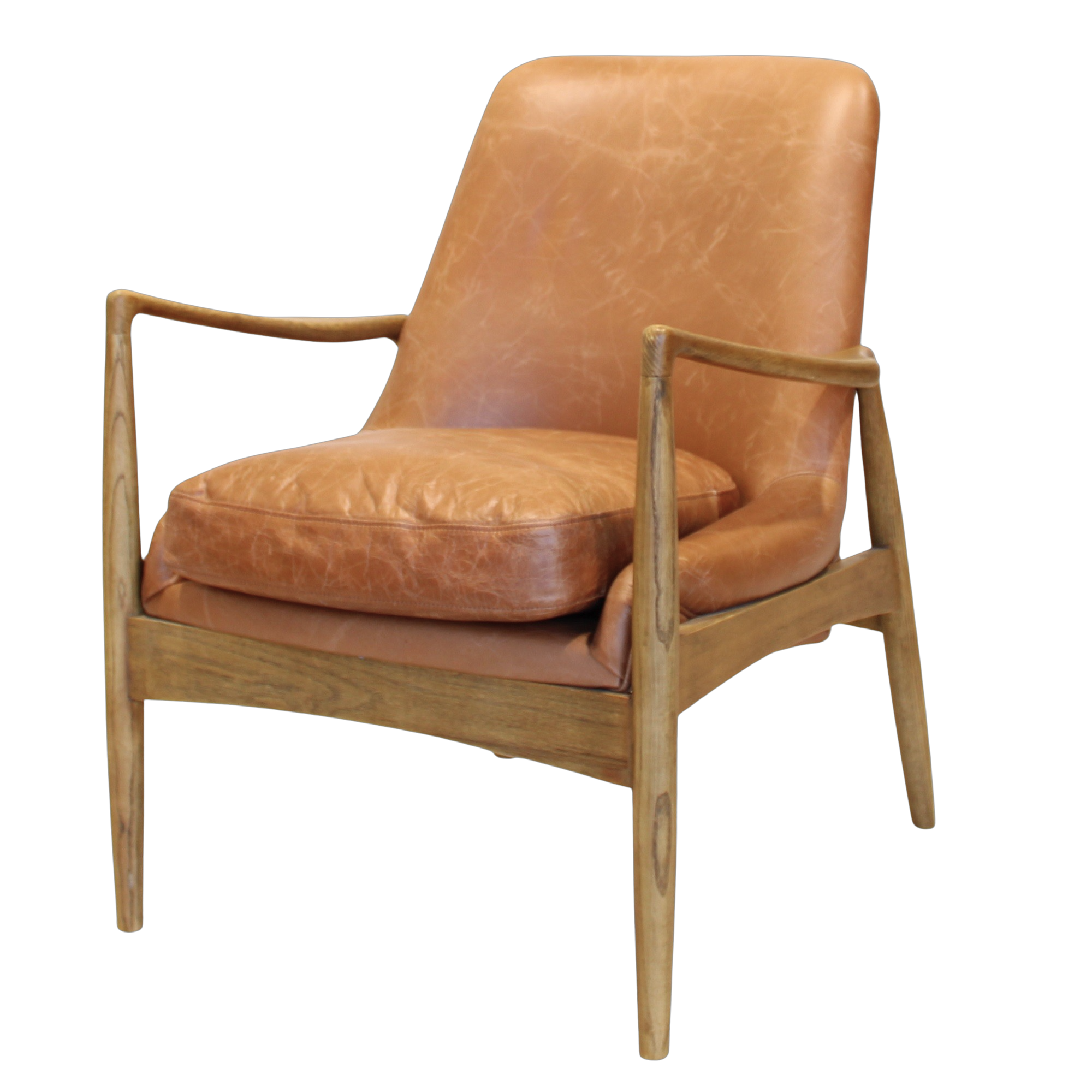 Bradley Accent Chair Tan Leather