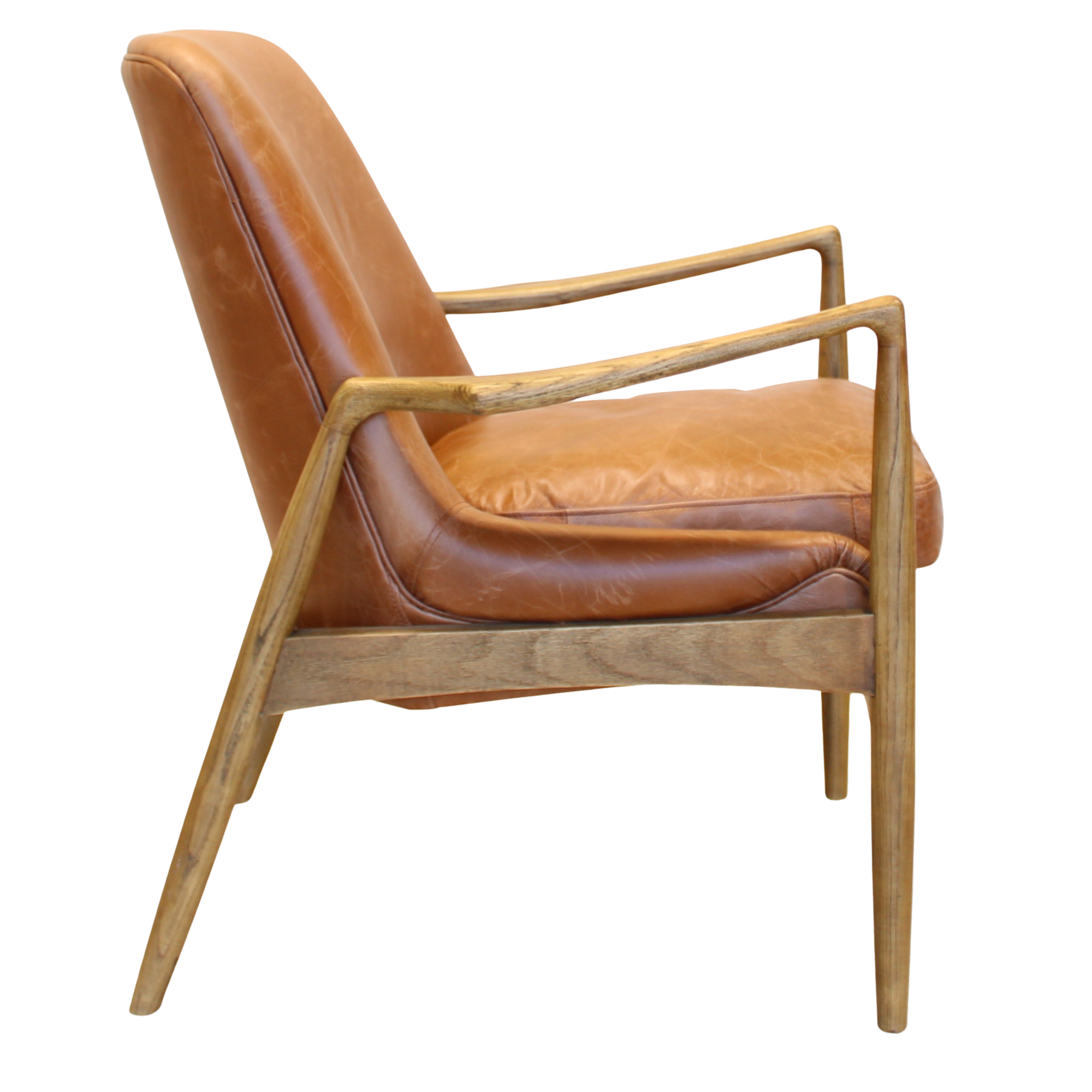 Bradley Accent Chair Tan Leather