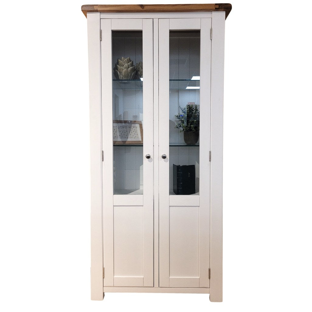 cambridge display cabinet | warm white painted cabinet