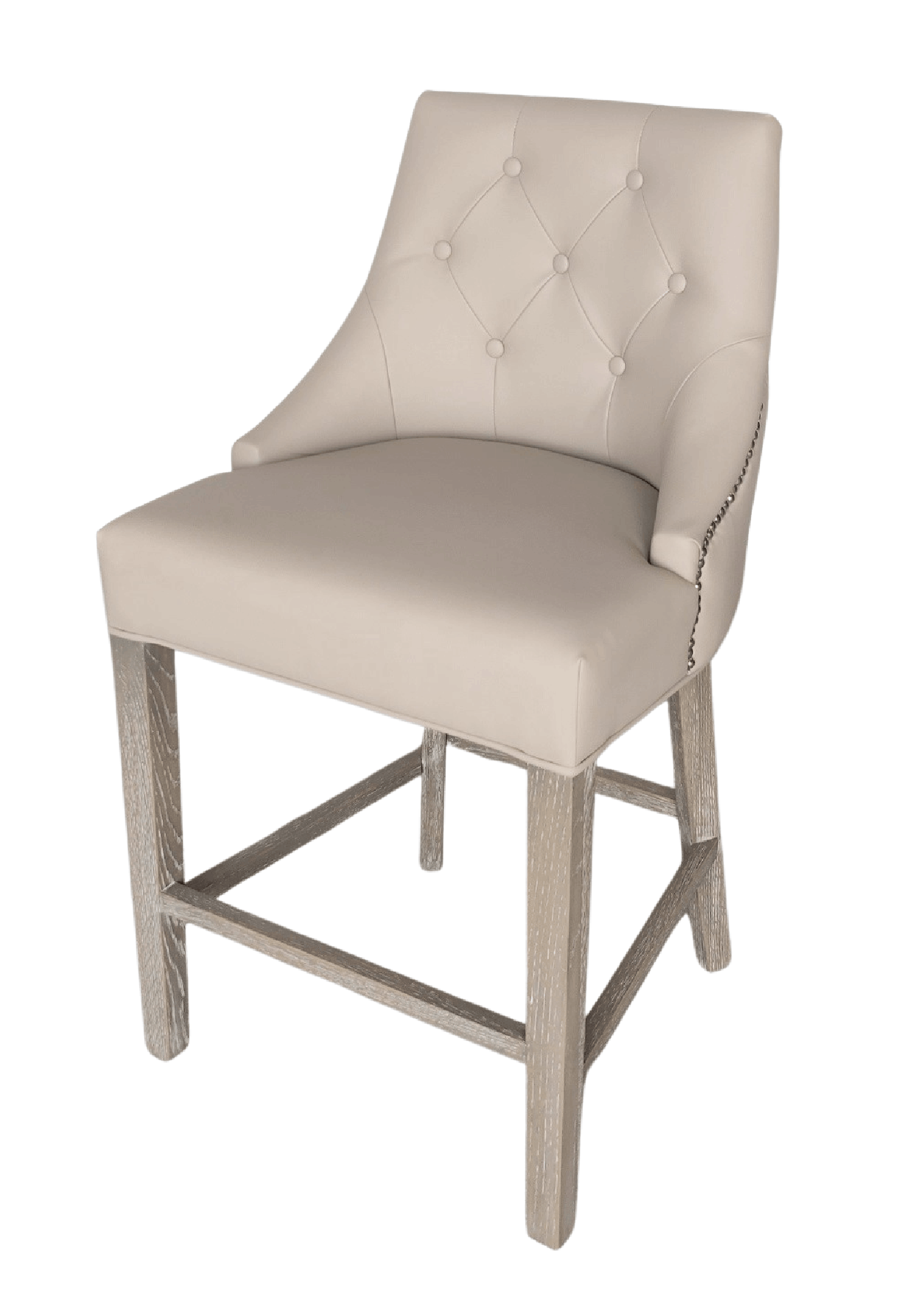 Camilla Stool Faux Leather Natural