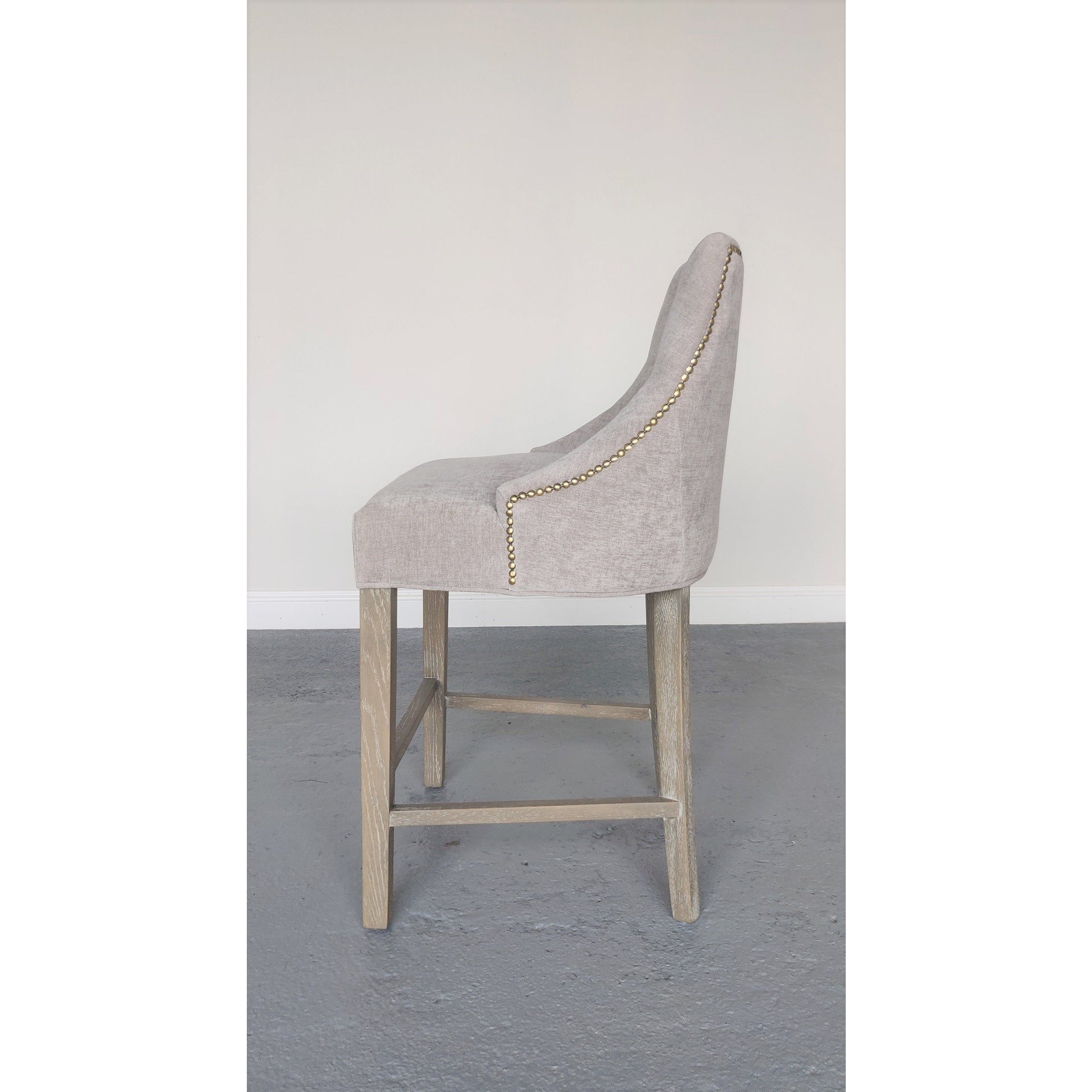 Camilla Stool Fabric Grey