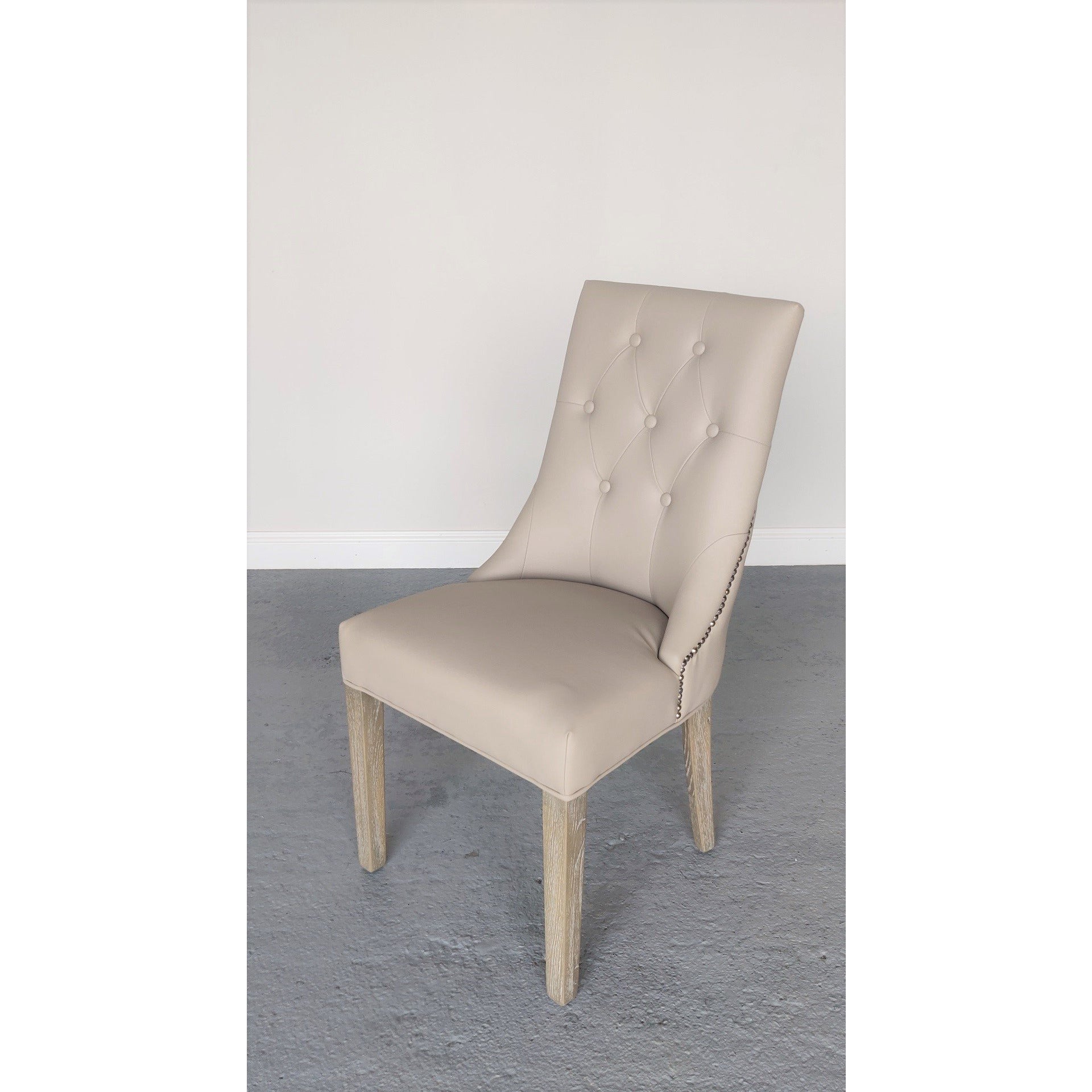 Camilla Chair Faux Leather Natural