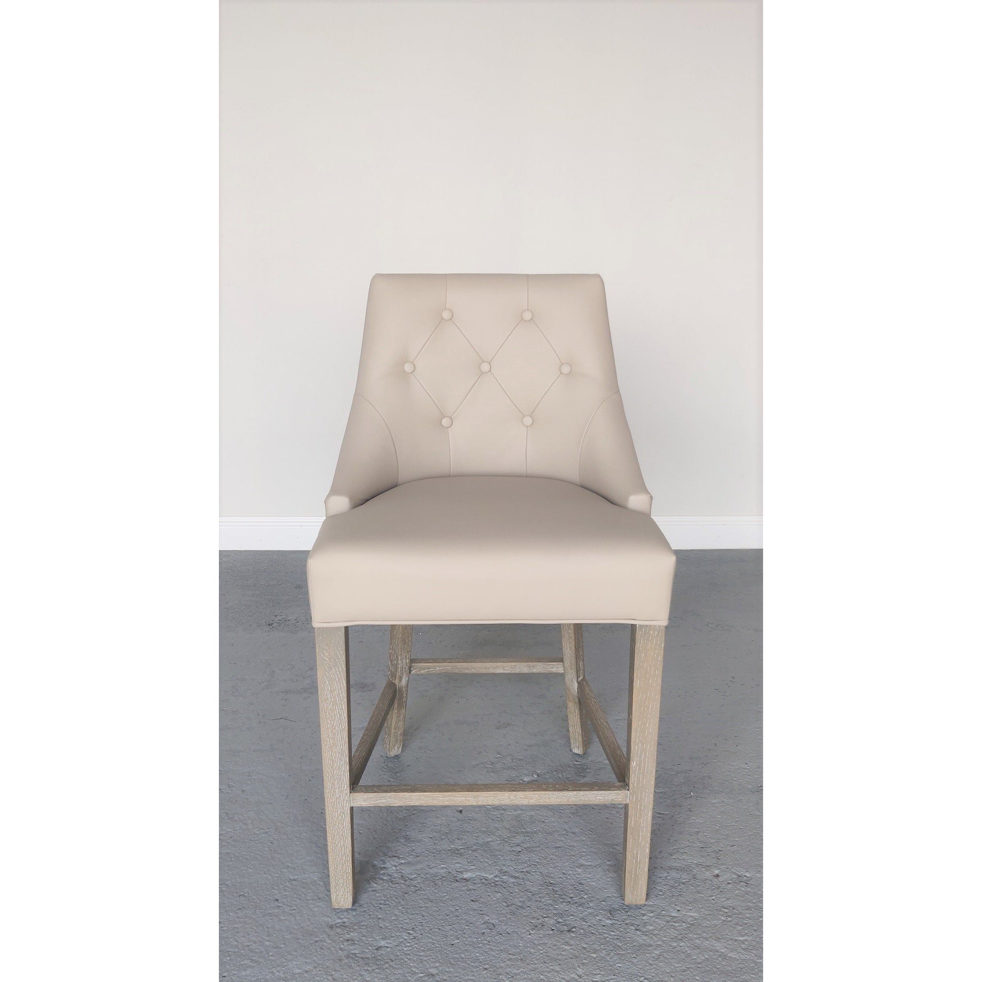 Camilla Stool Faux Leather Natural
