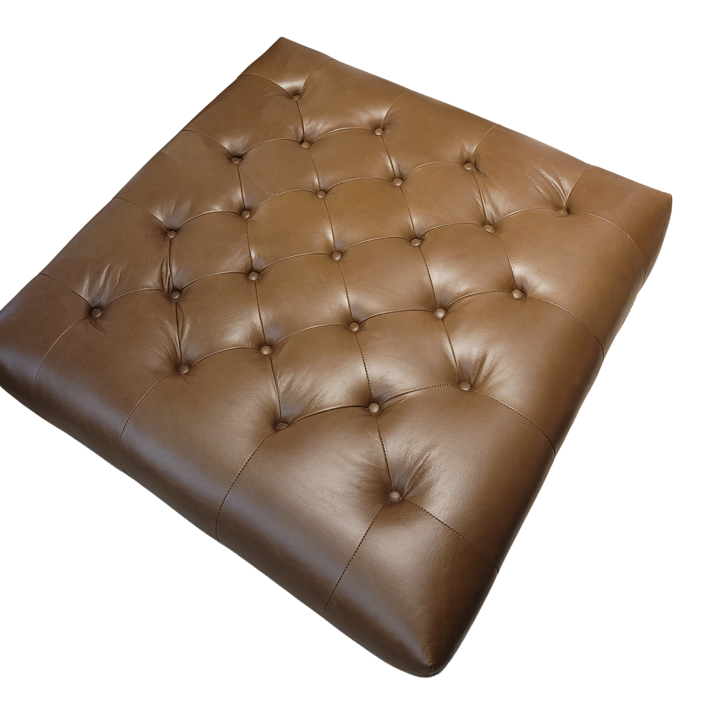 Chesterfield Footstool Leather