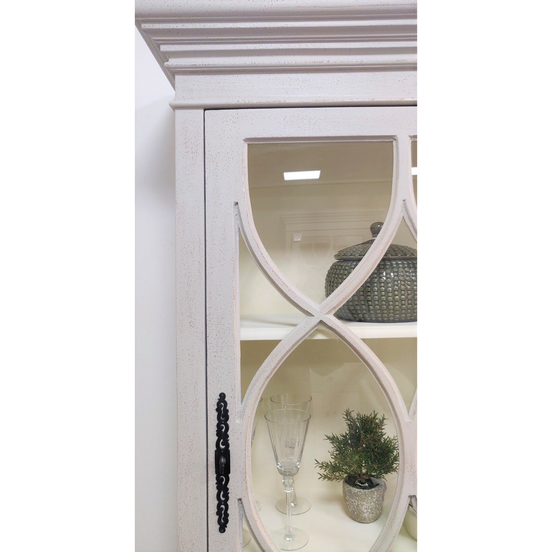 Grey Bookcase / Display Cabinet from UpstairsDownstairs.ie