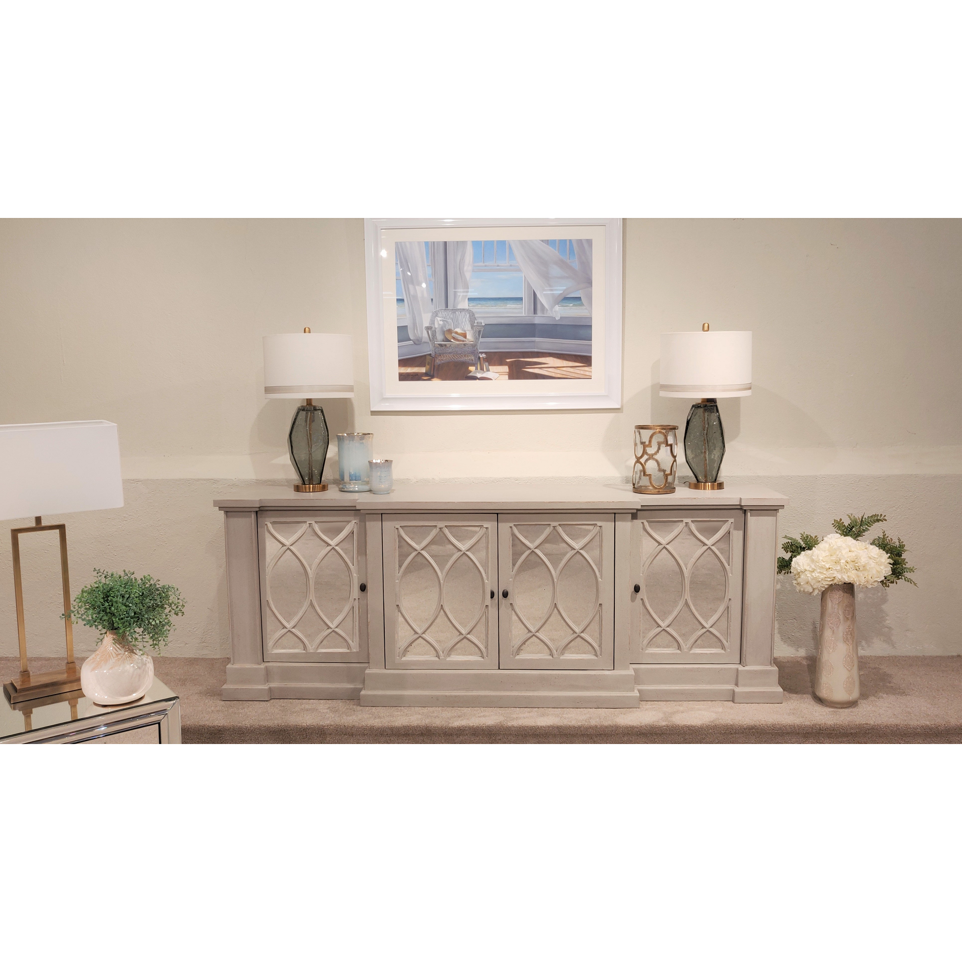 Grey Mirrored Sideboard from Upstairs Downstairs Furniture in Lisburn, Monaghan and Enniskillen