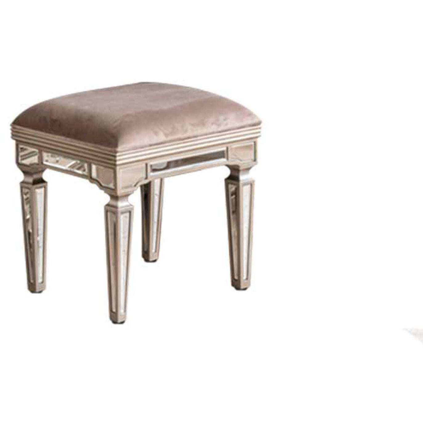 Jessica Mirrored Dressing Stool from Upstairs Downstairs Furniture in Lisburn, Monaghan and Enniskillen