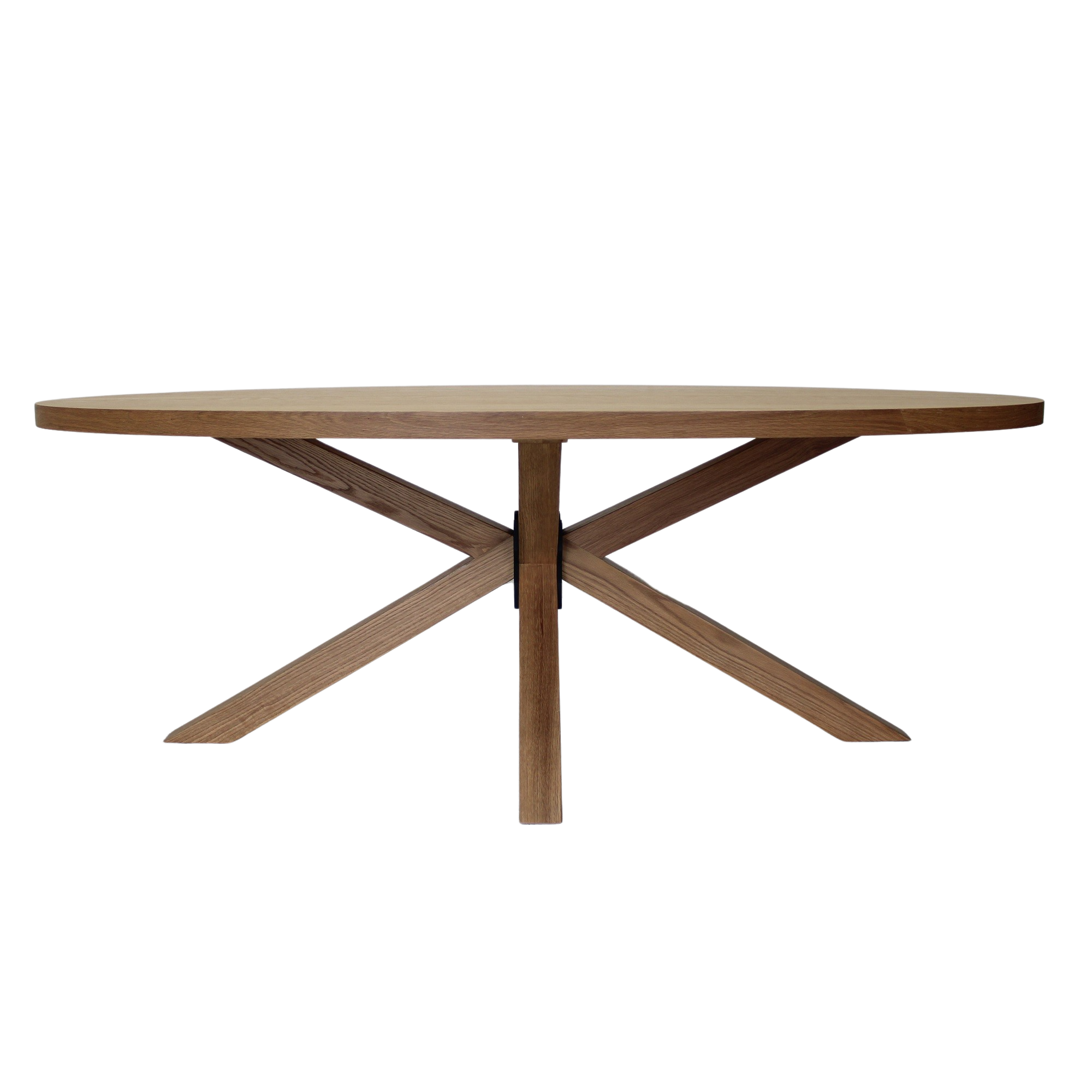 Jordan Oval Oak Dining Table 2.1m