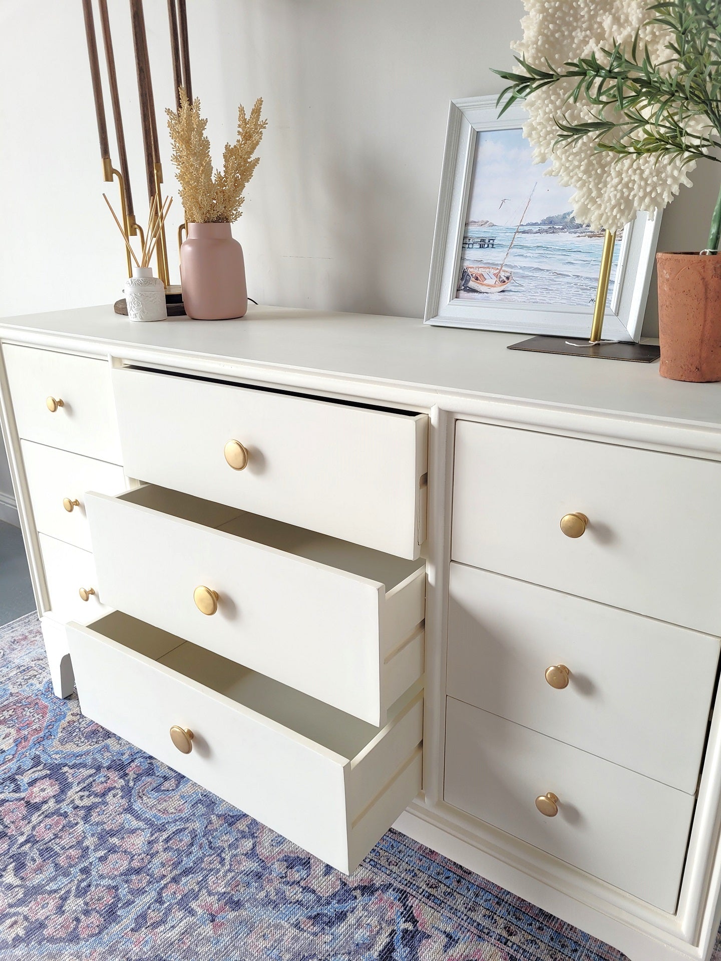 Kendall 9 Drawer Chest Ivory