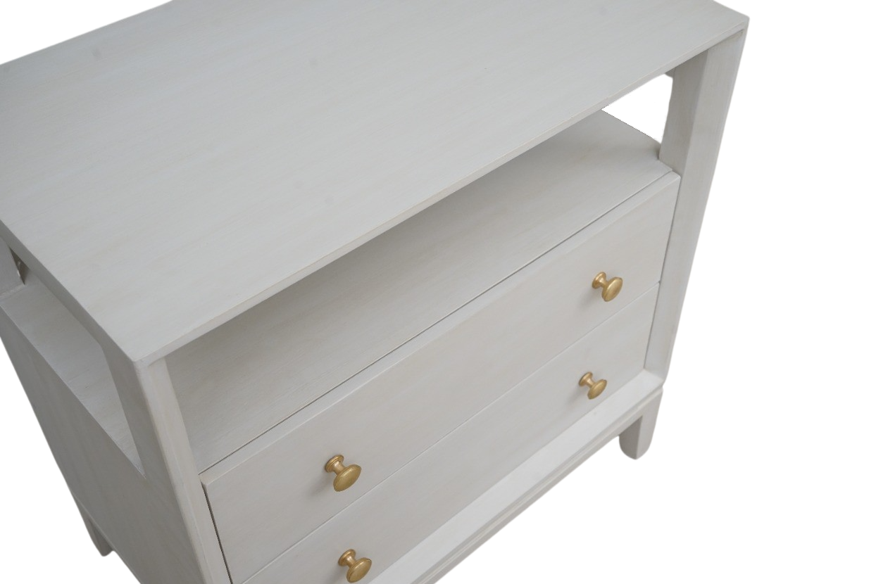Kendall Large Bedside Table Ivory