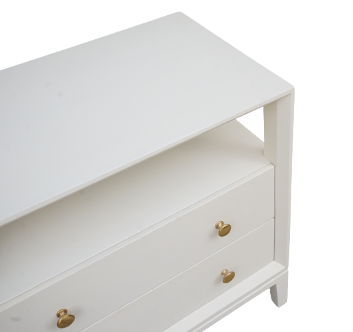 Kendall Large Bedside Table Ivory