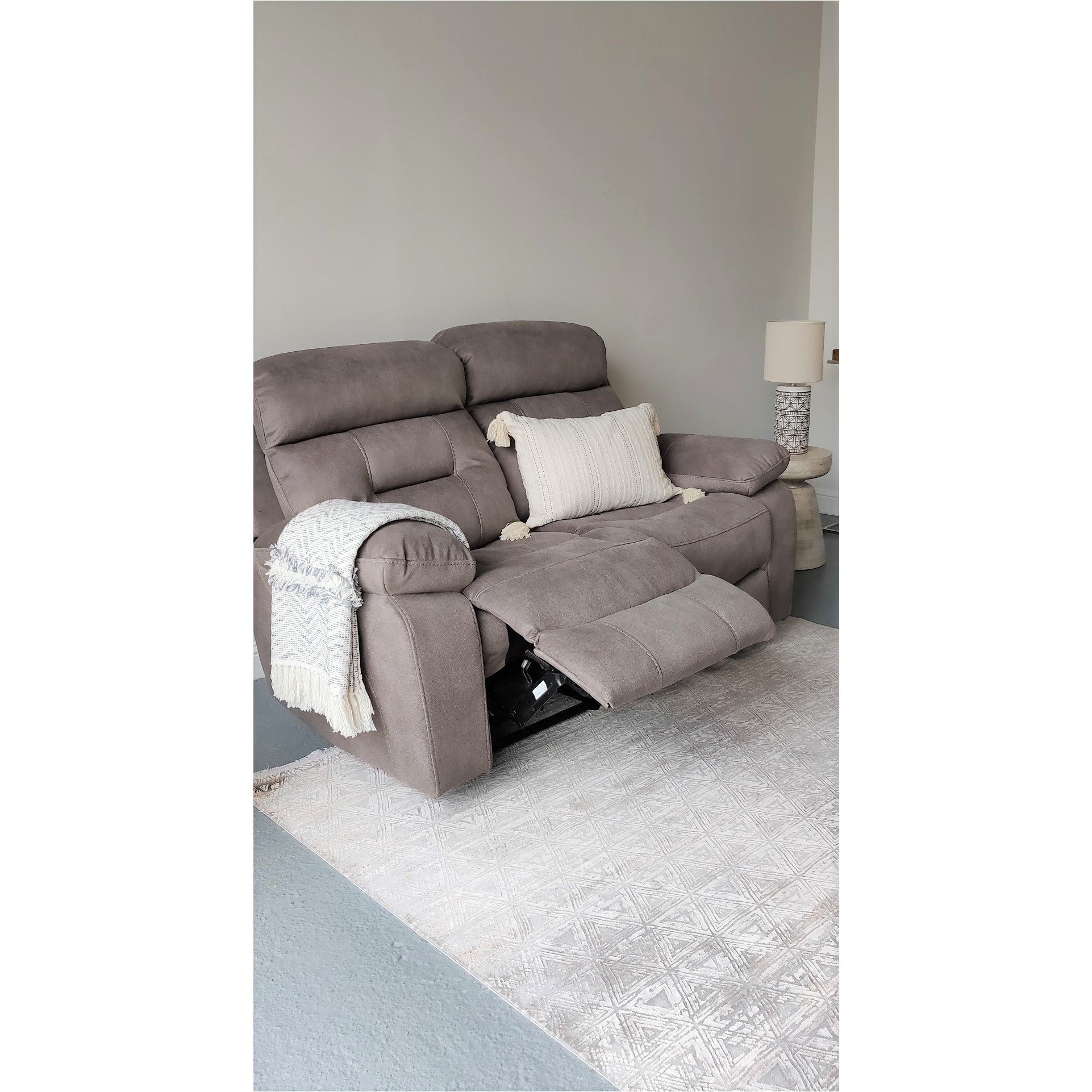 Legend 2 Seater Recliner Grey