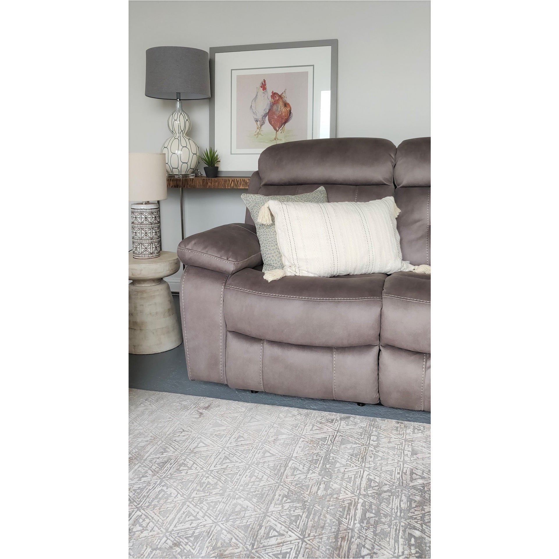 Legend 3 Seater Recliner Grey