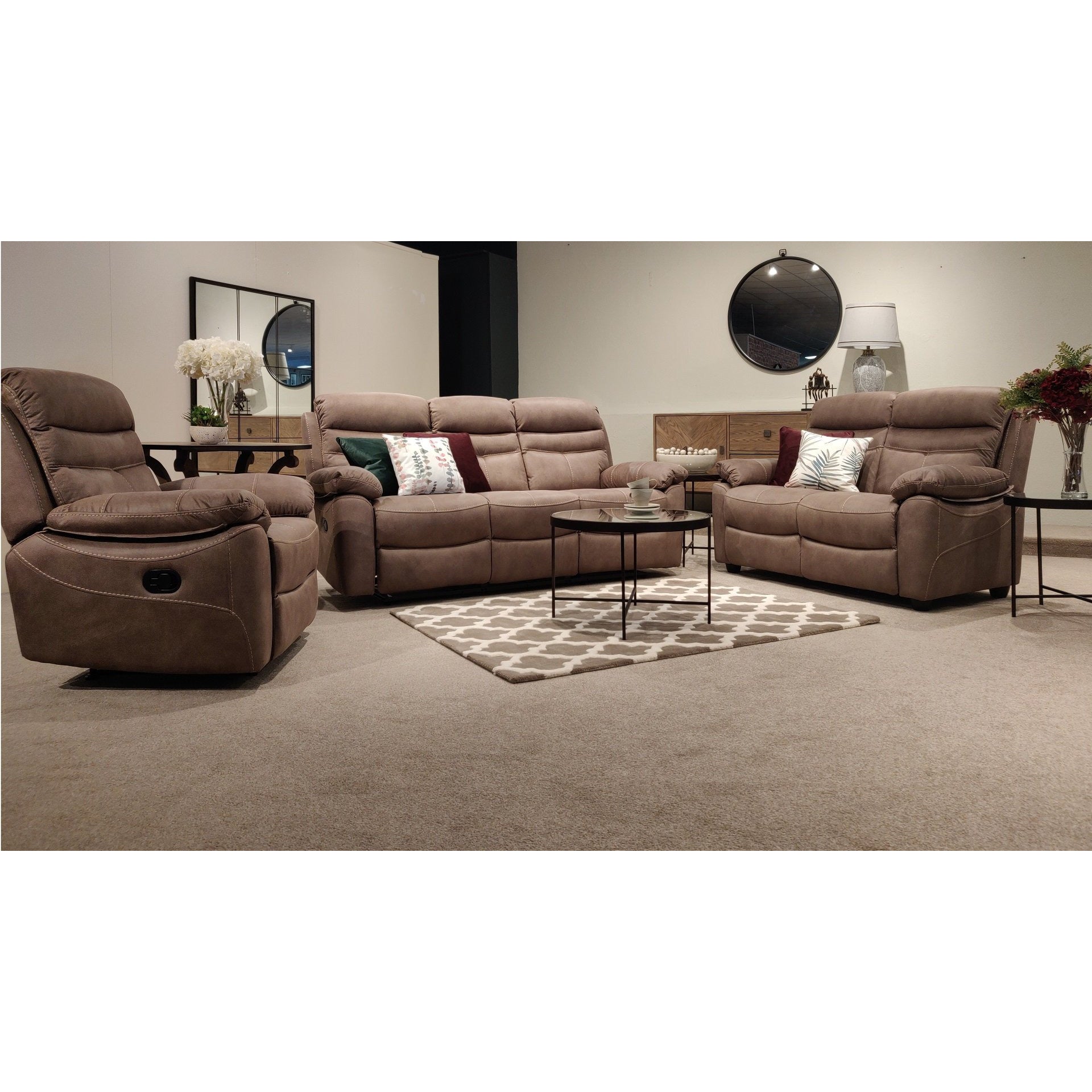 Lucy Reclining Armchair Pecan from Upstairs Downstairs Furniture in Lisburn, Monaghan and Enniskillen