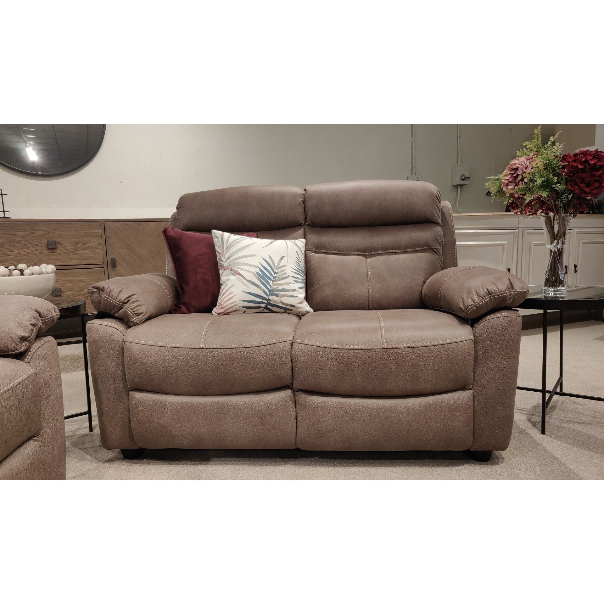 Lucy 2 Seater Sofa Pecan from Upstairs Downstairs Furniture in Lisburn, Monaghan and Enniskillen