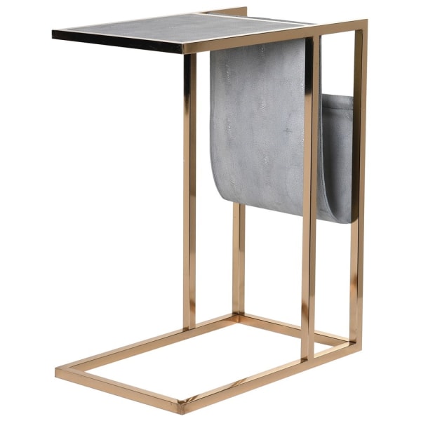 Shagreen Supper Table with Magazine Rack