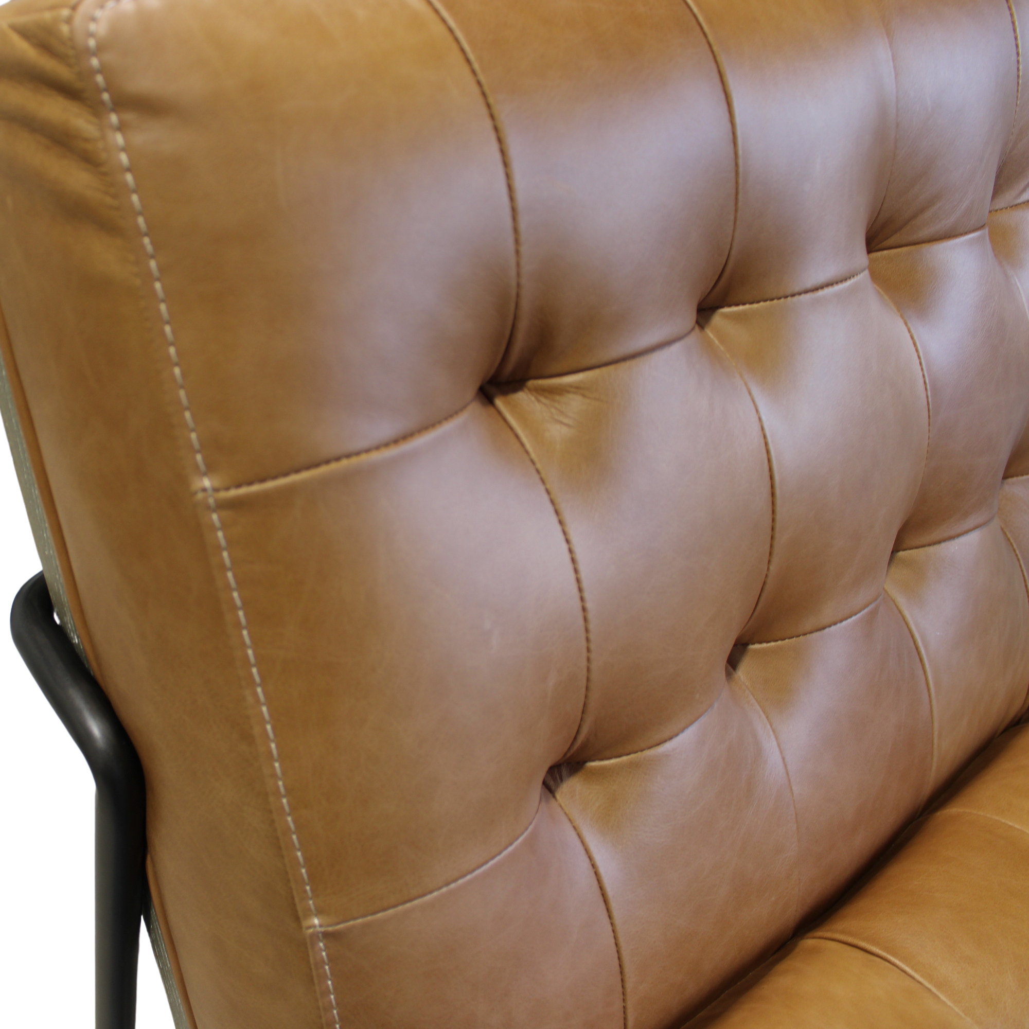 Madrid Accent Chair Tan Hide