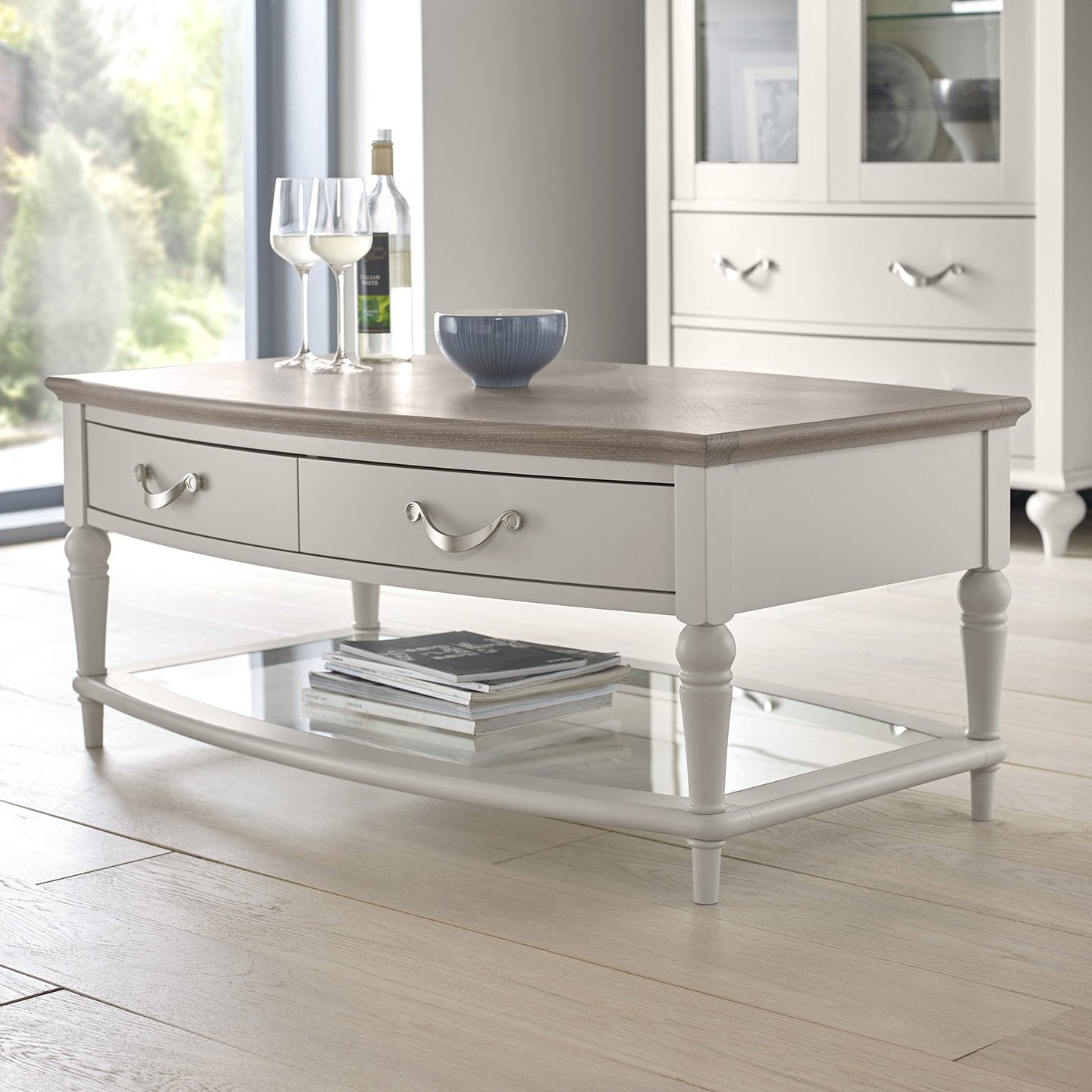 Montreux Coffee Table - Soft Grey from Upstairs Downstairs Furniture in Lisburn, Monaghan and Enniskillen