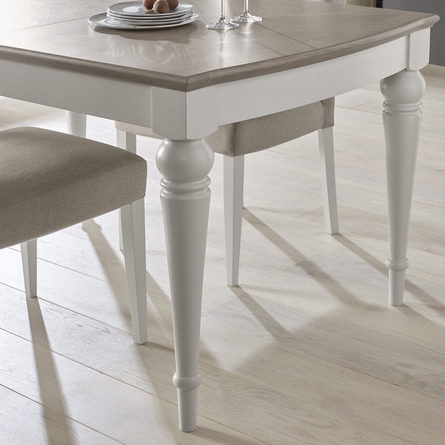 Montreux Large Extending Dining Table - Soft Grey