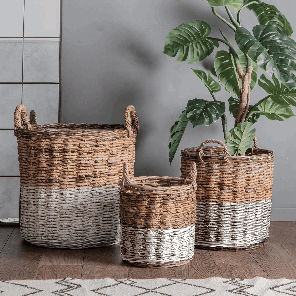 Ramon Basket White and Natural