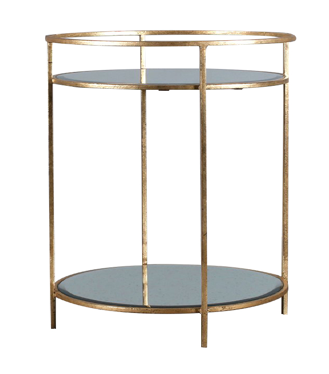 Sinclair Round Bar Table Gold