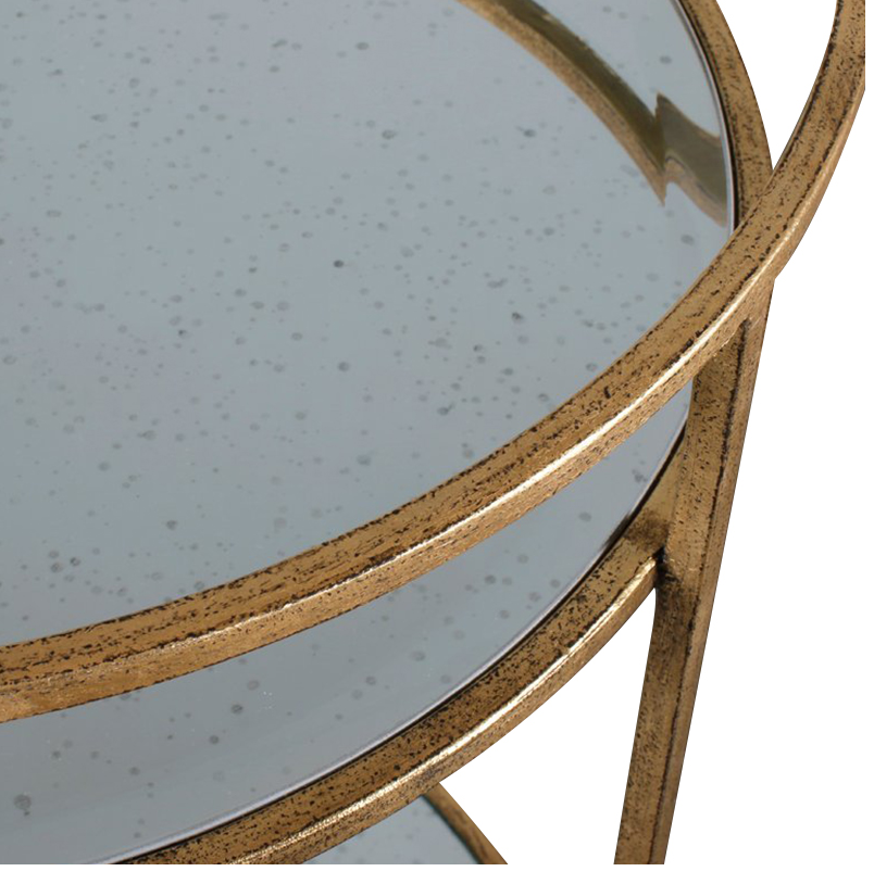 Sinclair Round Bar Table Gold