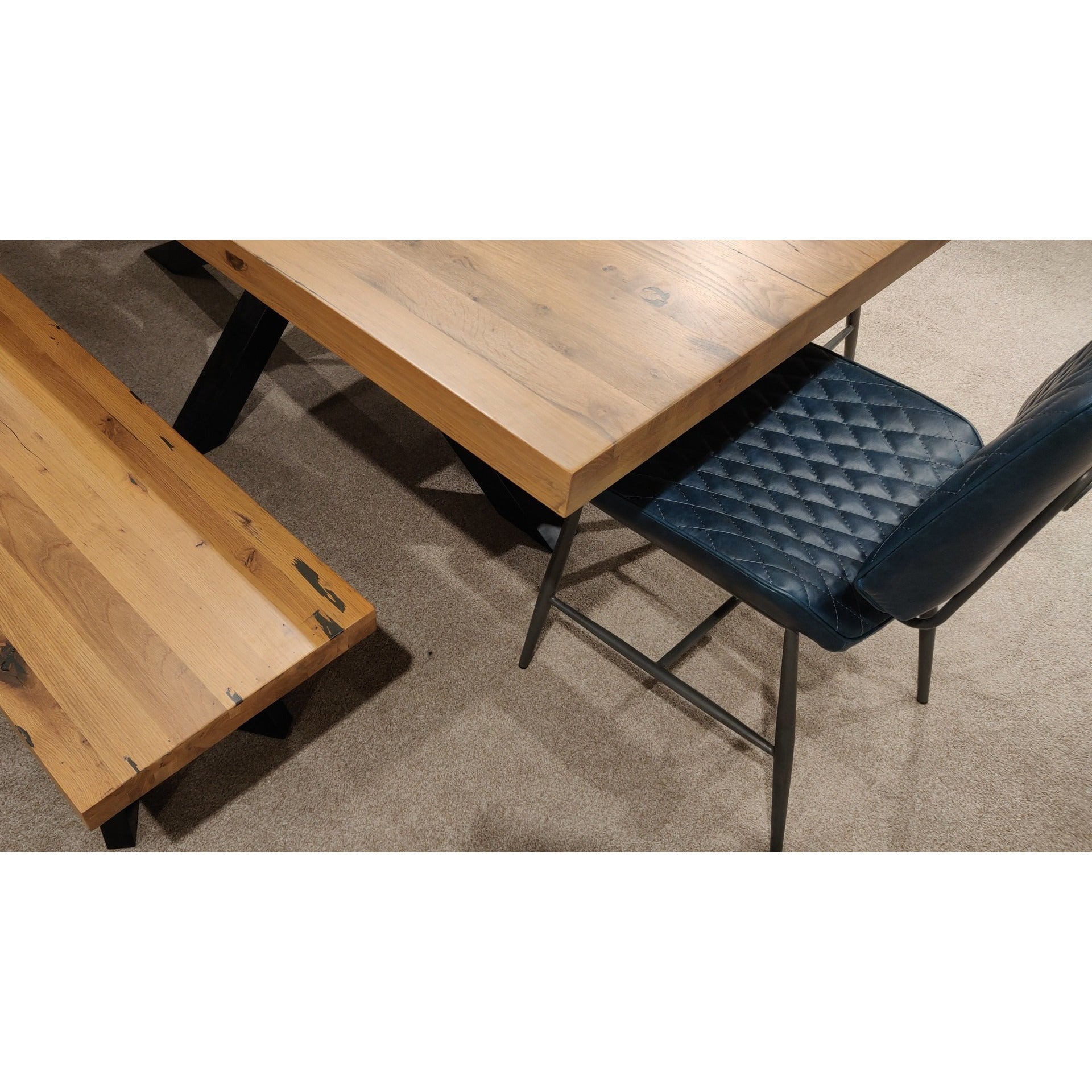 Dalton Dining Chair Ink Blue from Upstairs Downstairs Furniture in Lisburn, Monaghan and Enniskillen