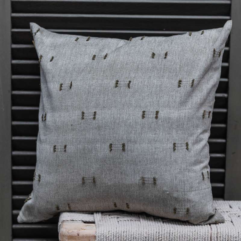 Tuft Cushion Burnt Olive