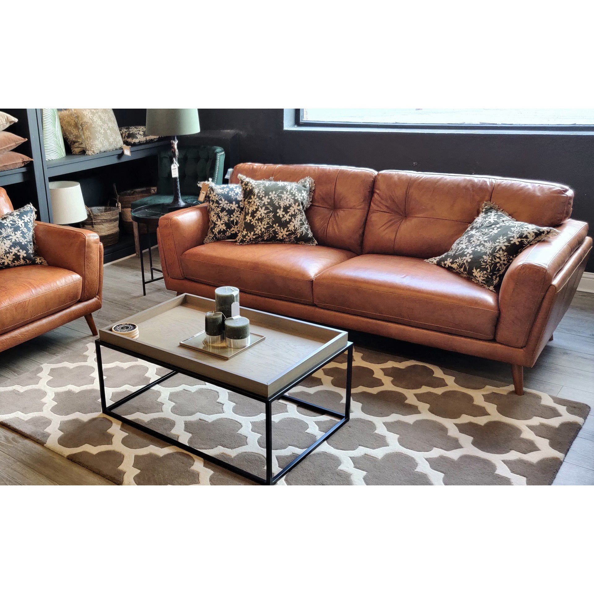 Urban Leather 3 Seater