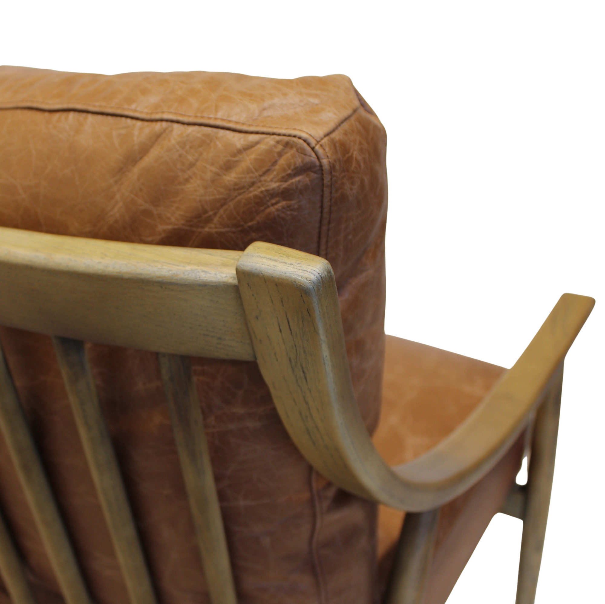 Victor Accent Chair Tan Leather