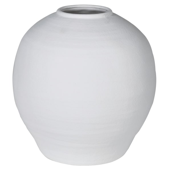 Medium Ceramic White Vase