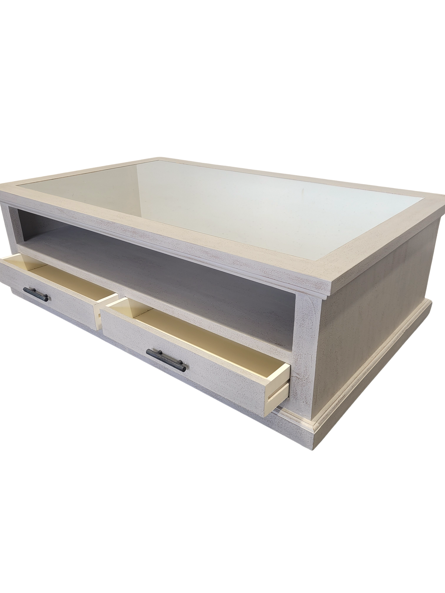 Windsor Grey Coffee Table Mirrored Top