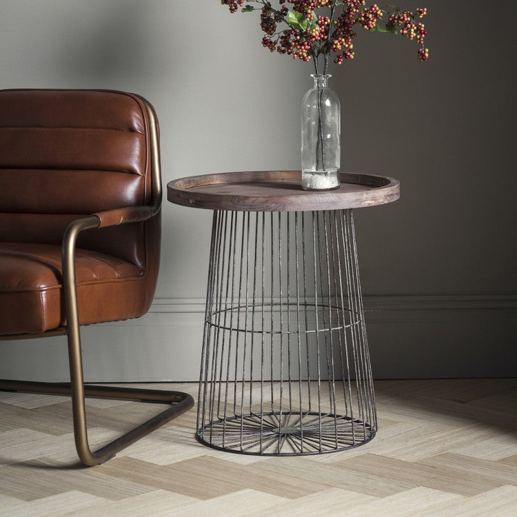 Wire Base Side Table