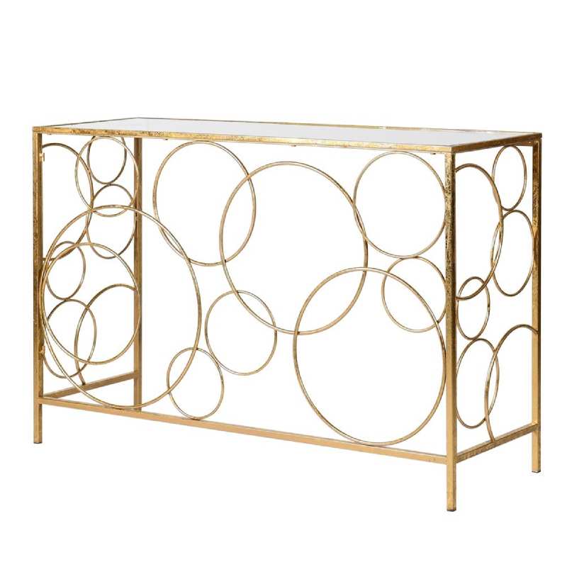 Gold Loop Console Tables