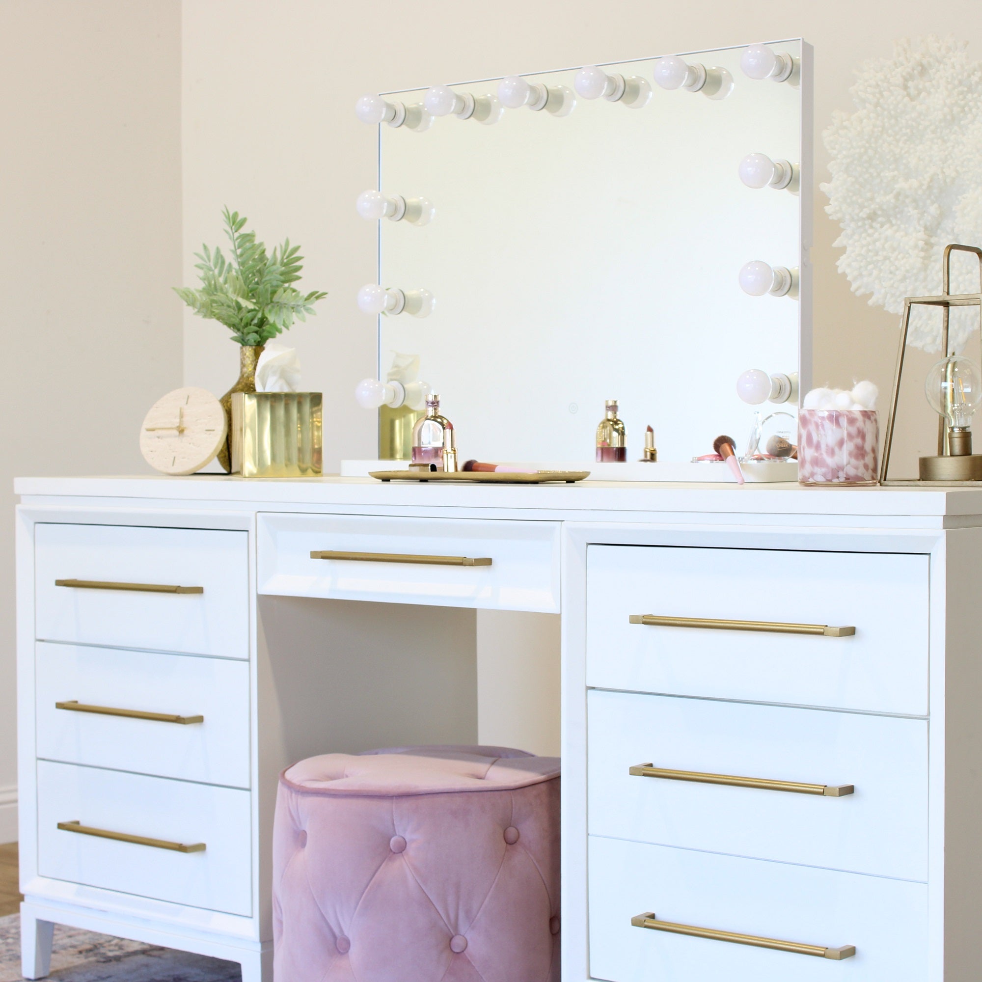 Hollywood Large Frameless LED Mirror