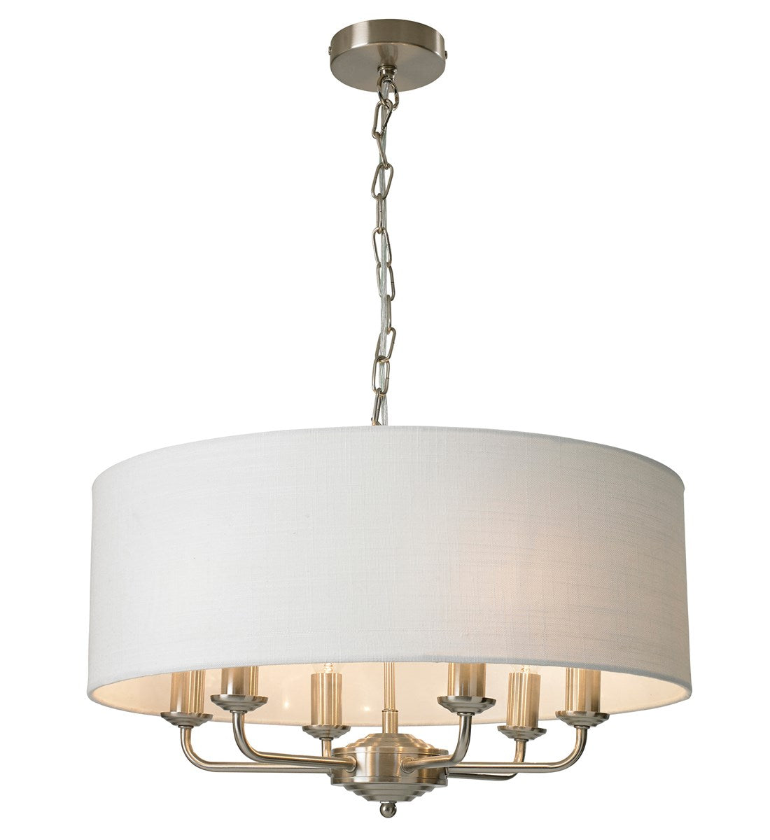 Satin Nickel 6 Ceiling Light