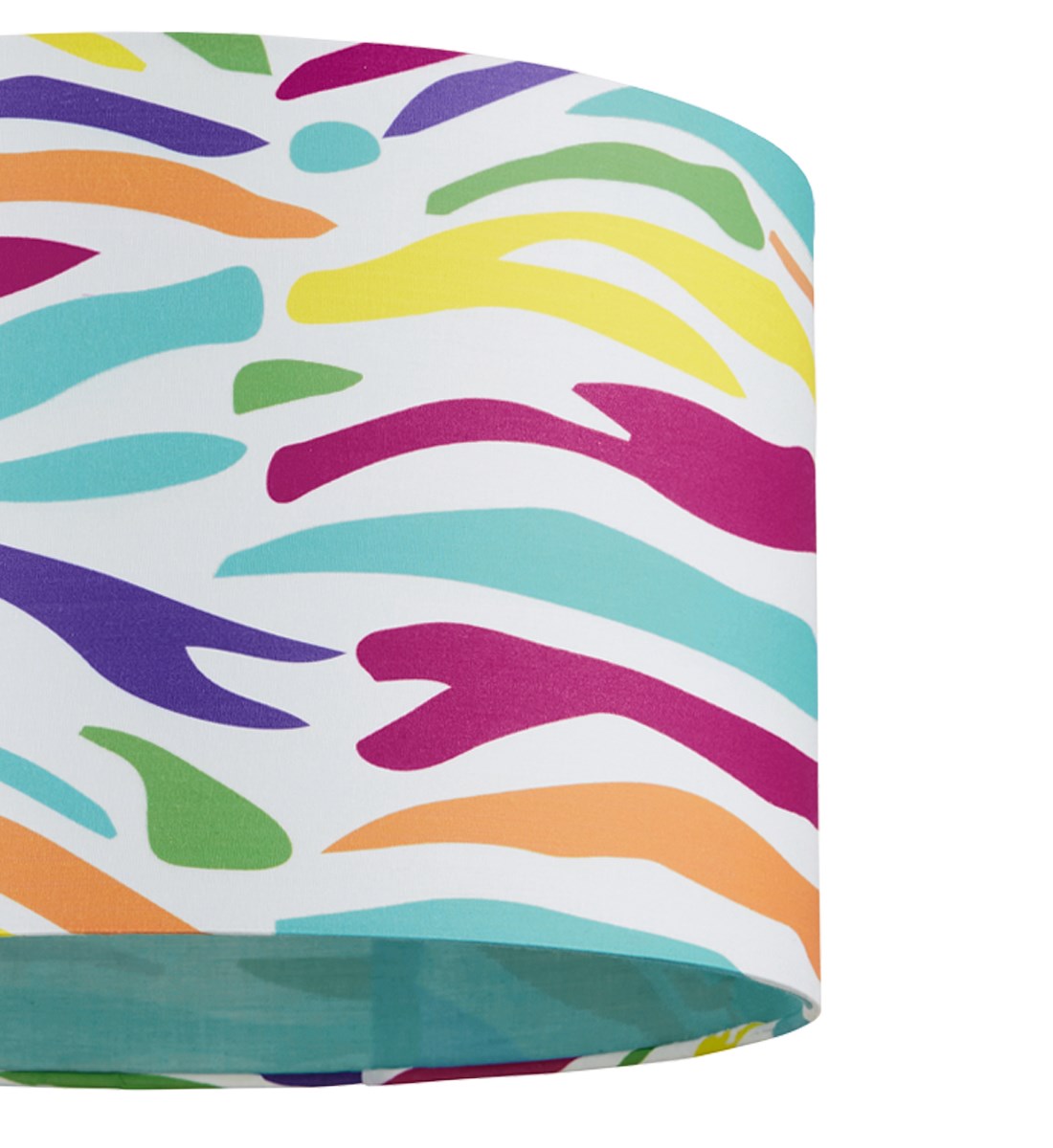 Multi Colour Zebra Print Pendant Shade