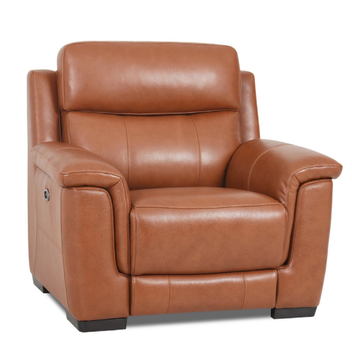 Preston Recliner Armchair - Pecan Brown Leather