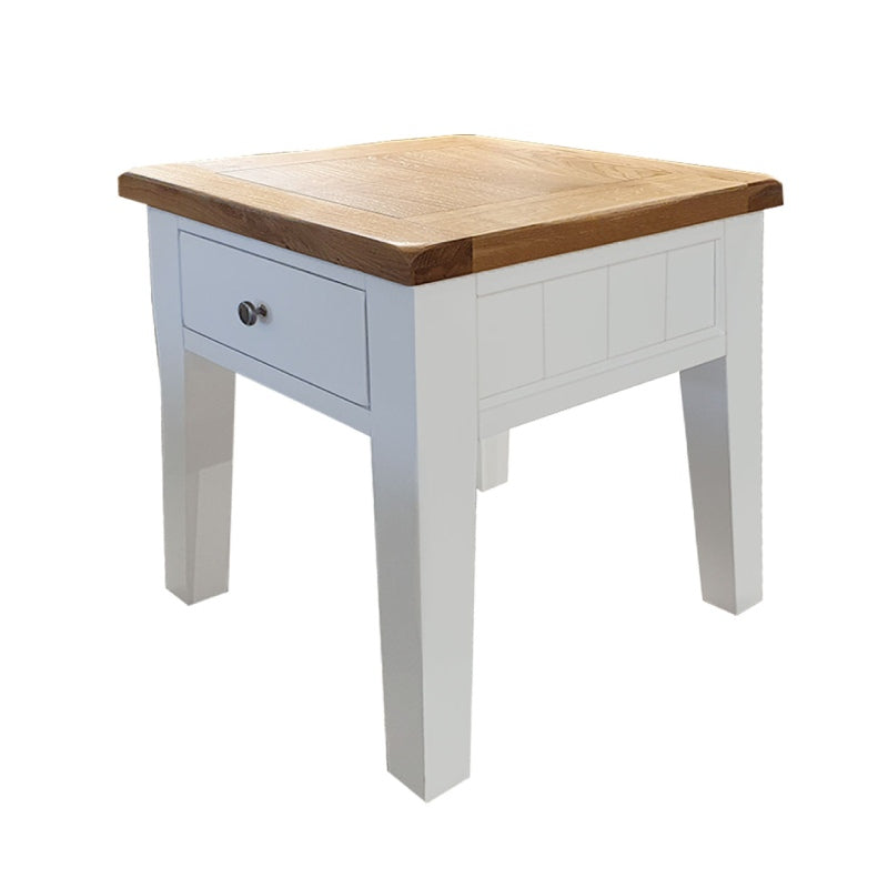 Somerset White Lamp Table