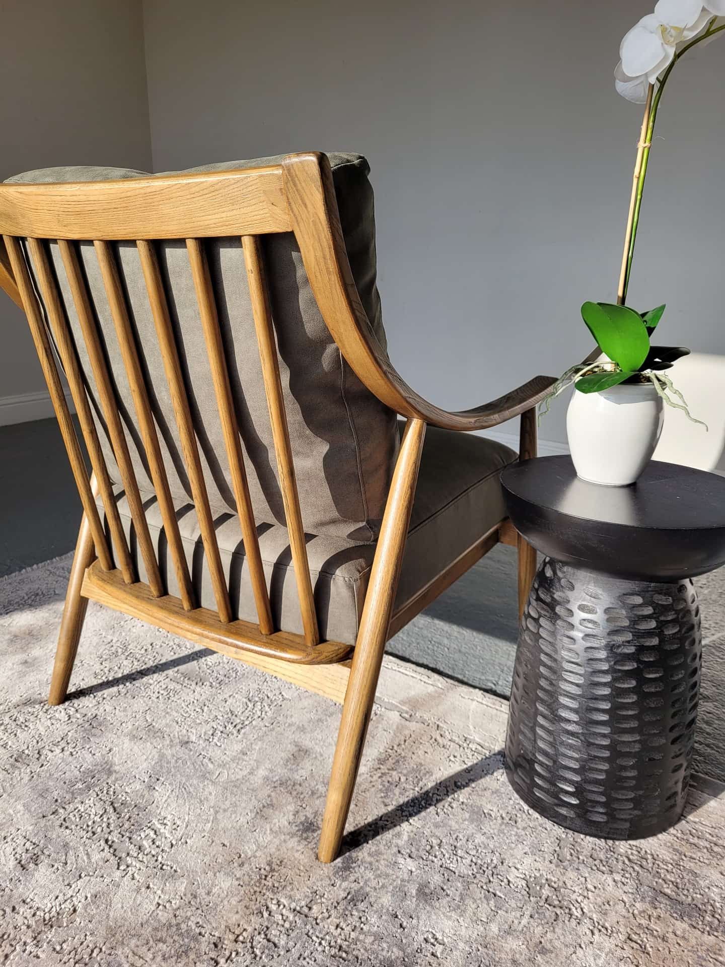 victor chair | accent chair | olive green chair