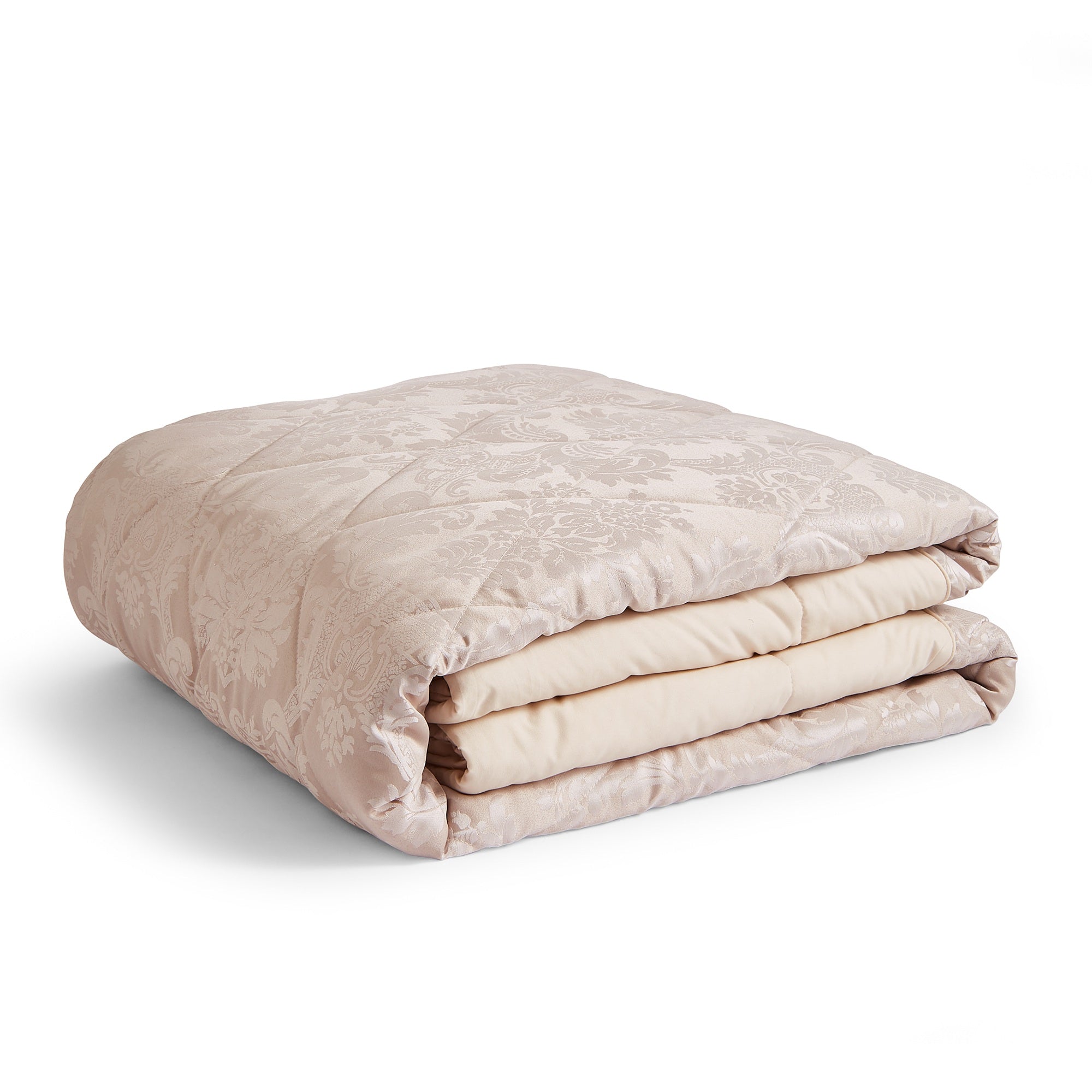 Damask Jacquard Champagne Duvet Set