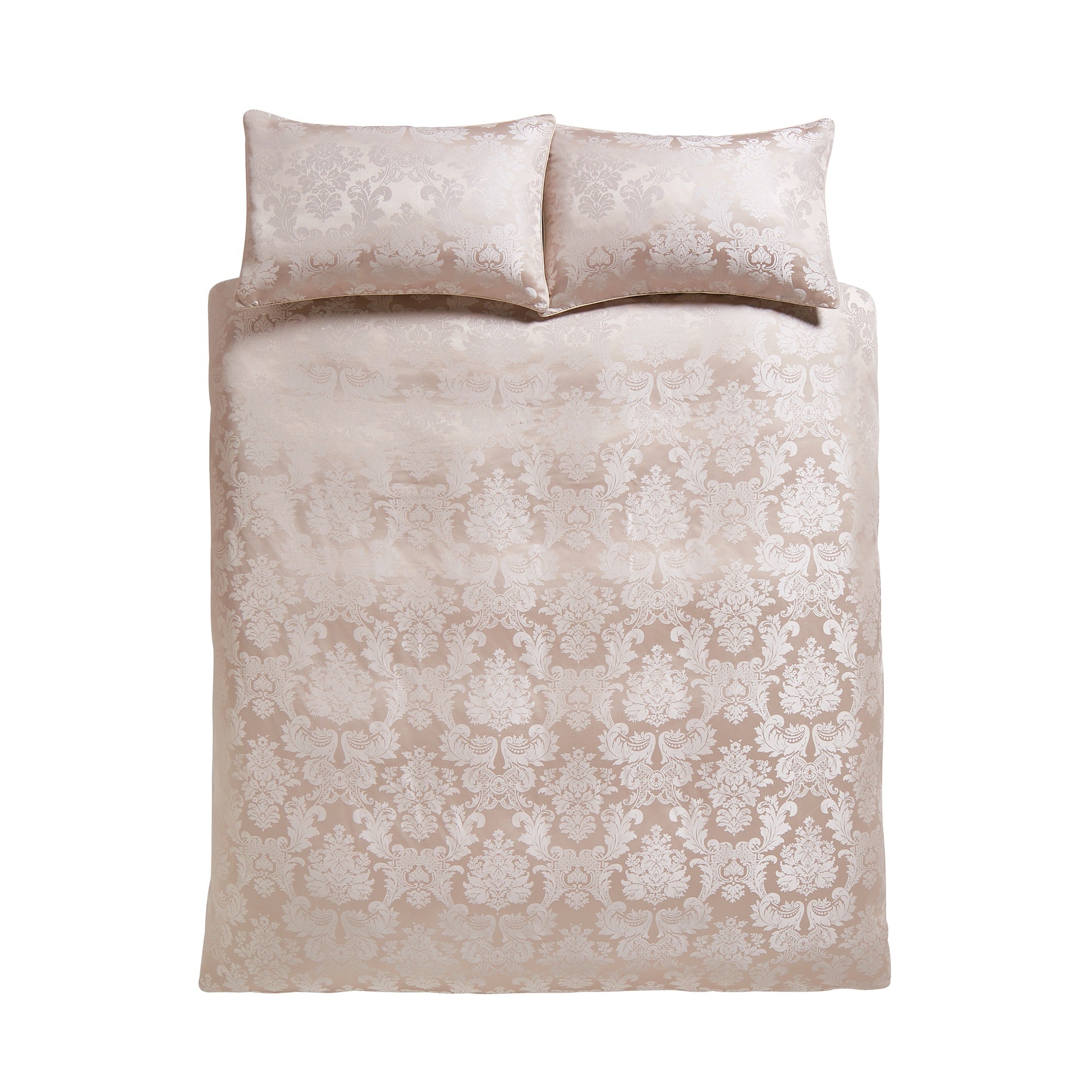 Damask Jacquard Champagne Duvet Set