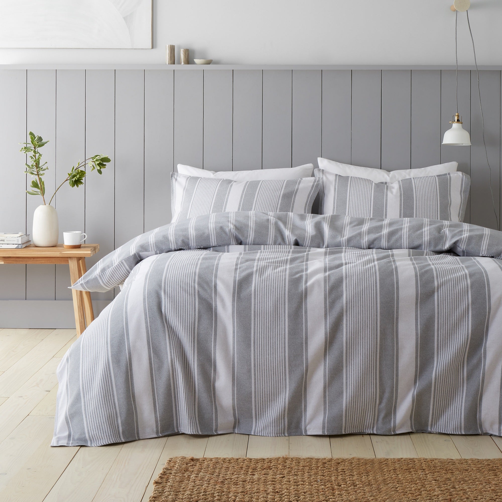 Ticking Stripe Duvet Set