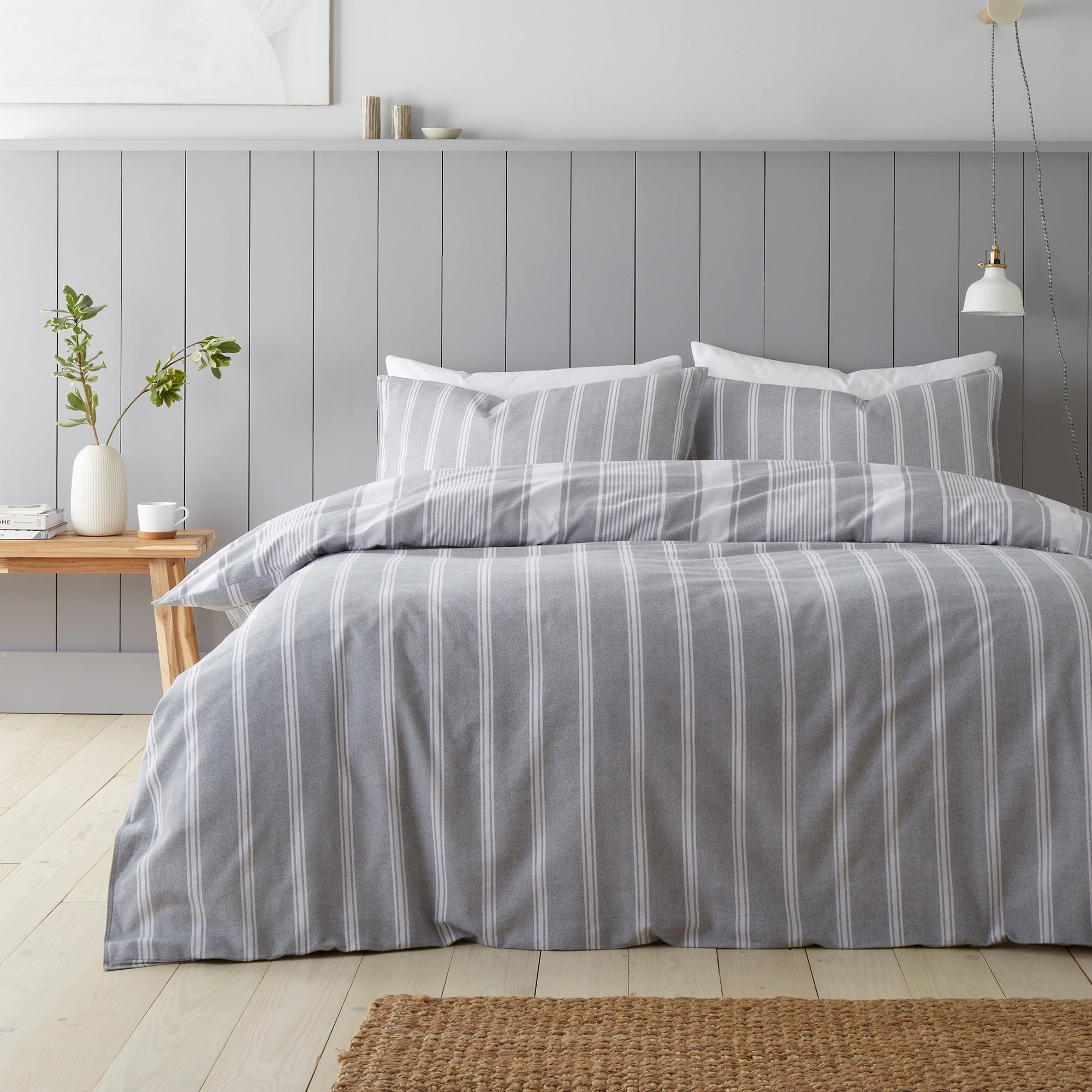 Ticking Stripe Duvet Set
