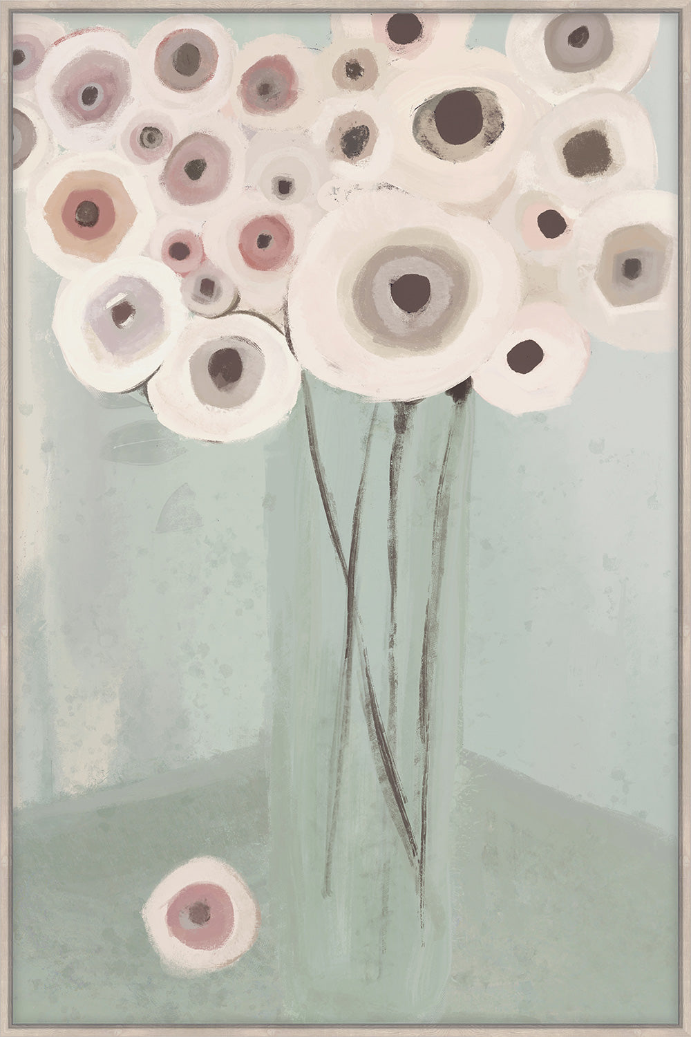 Anemone Bouquet Canvas Picture